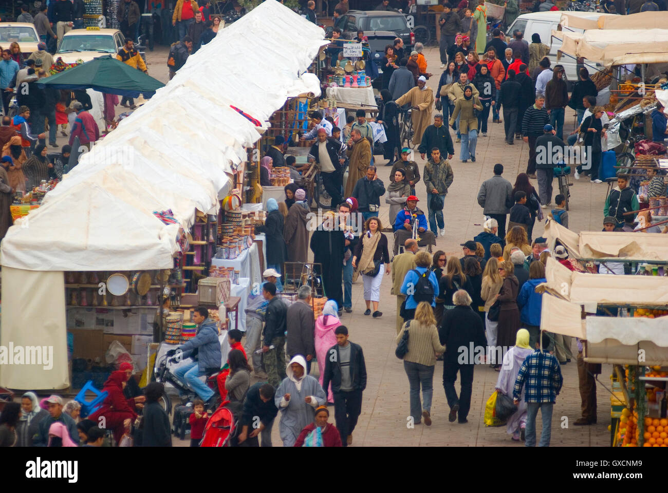 Jemaa el-Fnaa. el-fna square Marrakesh Stock Photo