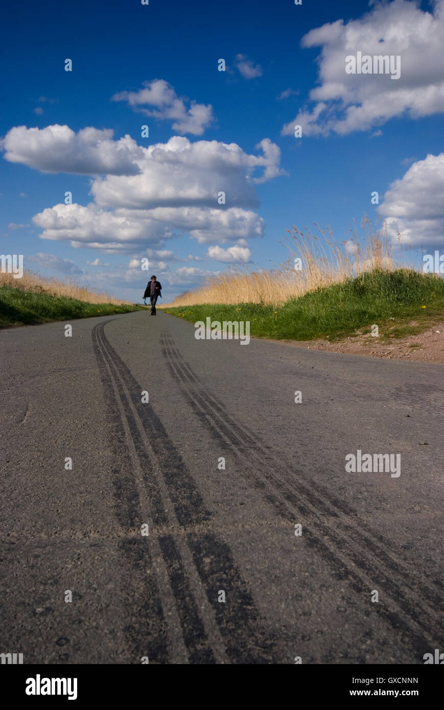 Quiet country farming road hi-res stock photography and images - Alamy