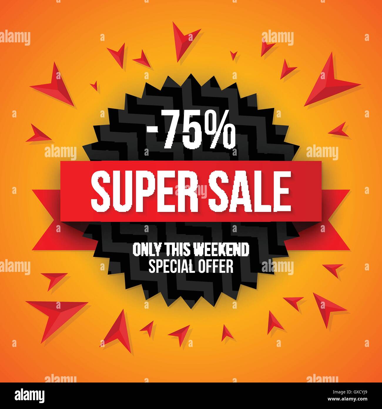 75% off discount offer Stock Vector Images - Alamy