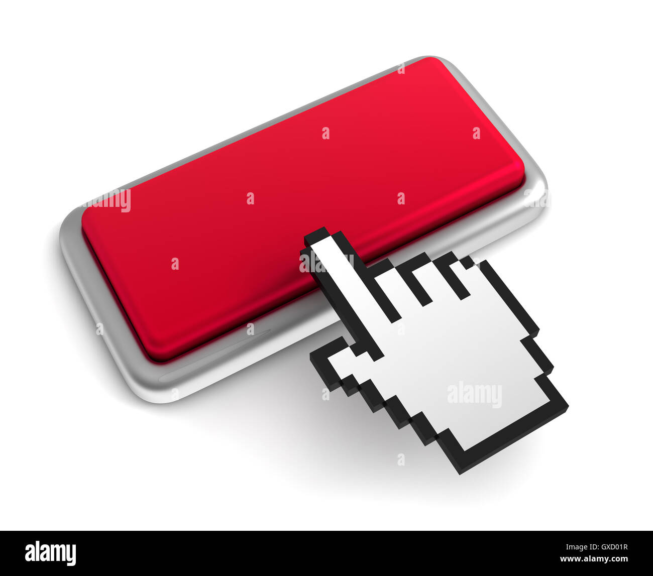 empty keyboard concept  3d illustration Stock Photo