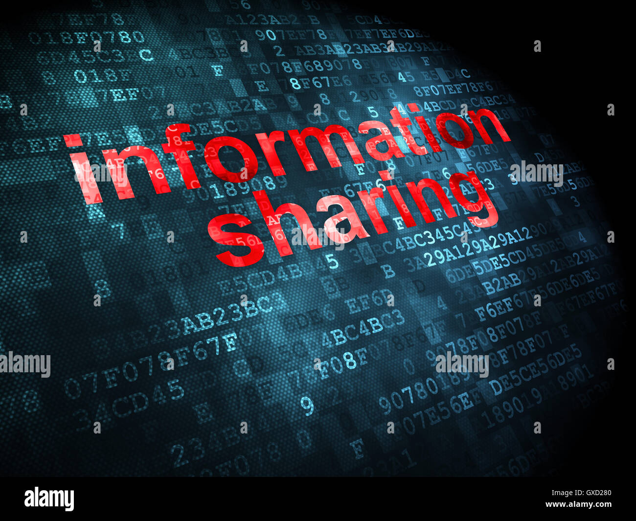 Data concept: Information Sharing on digital background Stock Photo - Alamy
