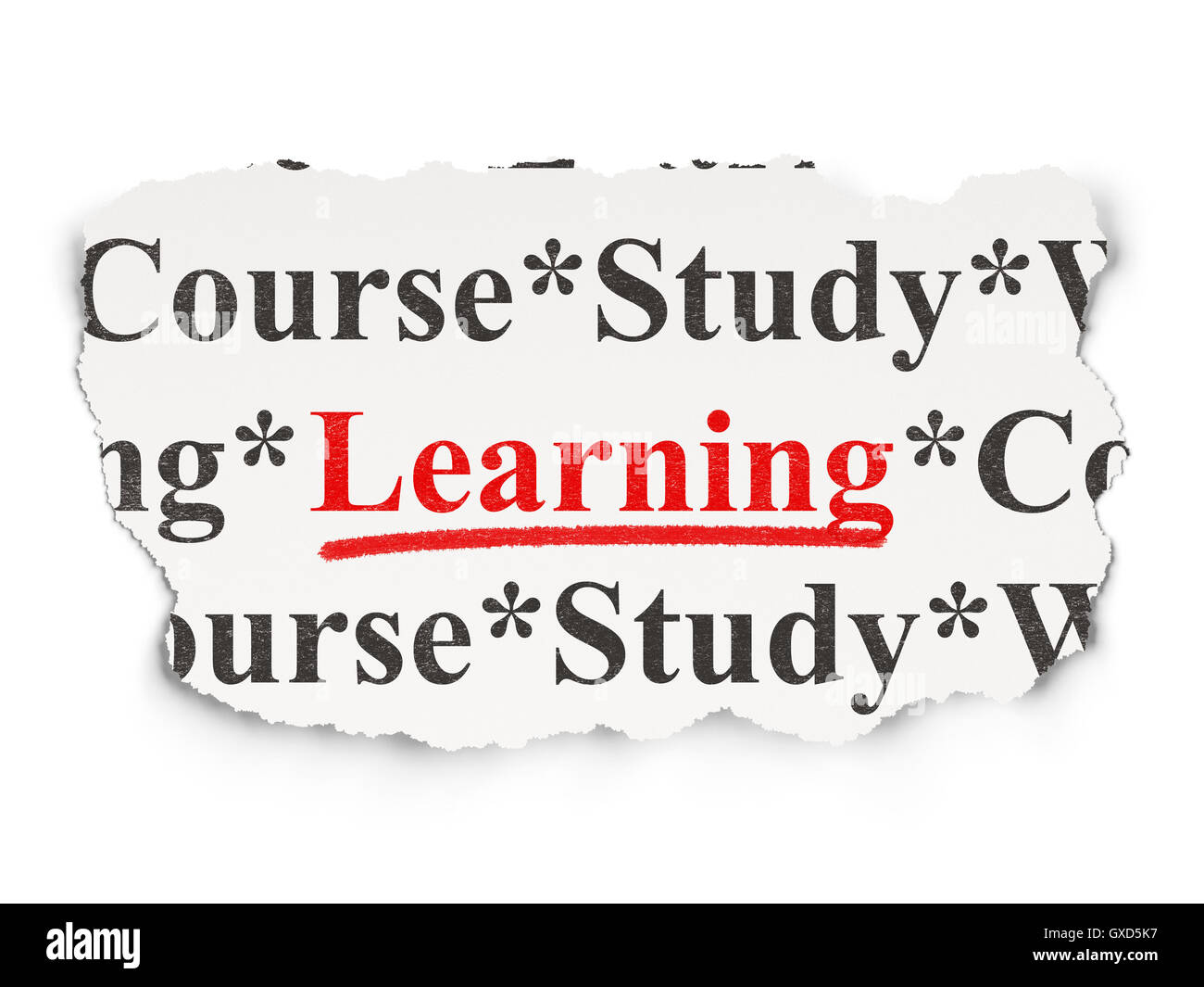 Education concept: Learning on Paper background Stock Photo - Alamy