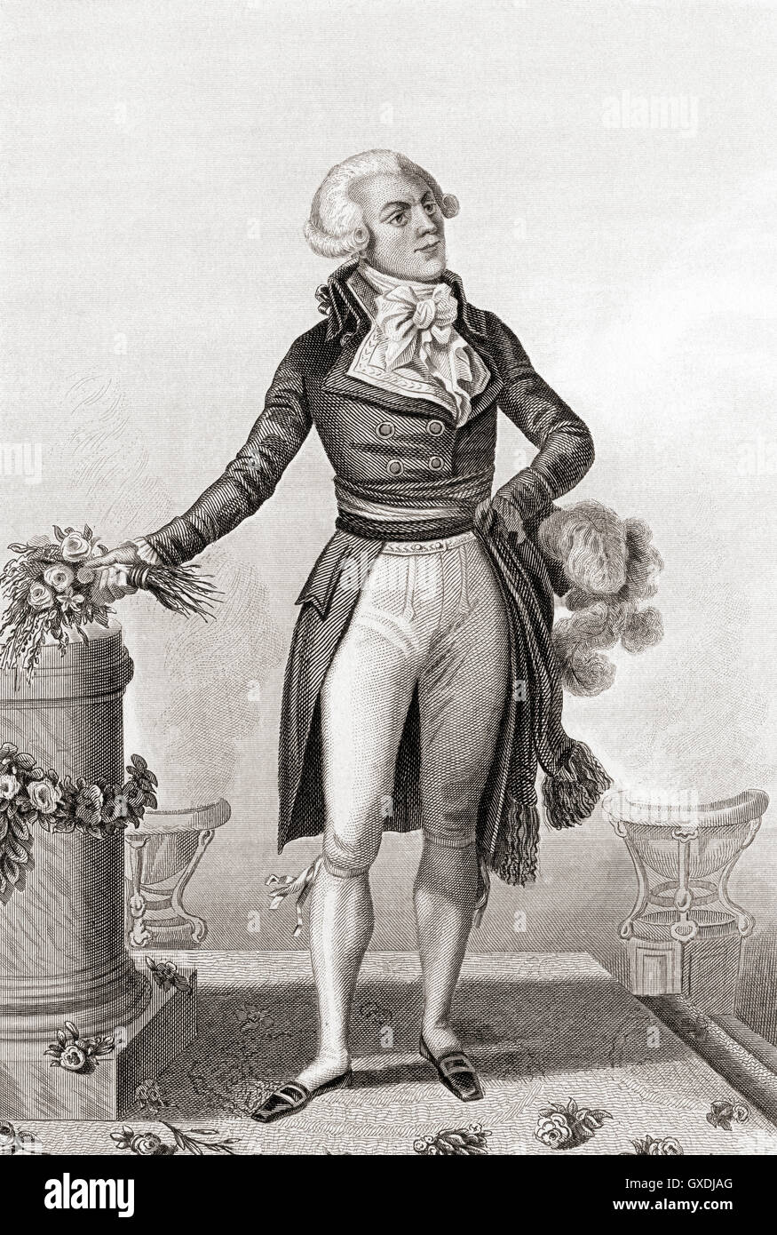 Portrait maximilien de robespierre 1758 hires stock photography and