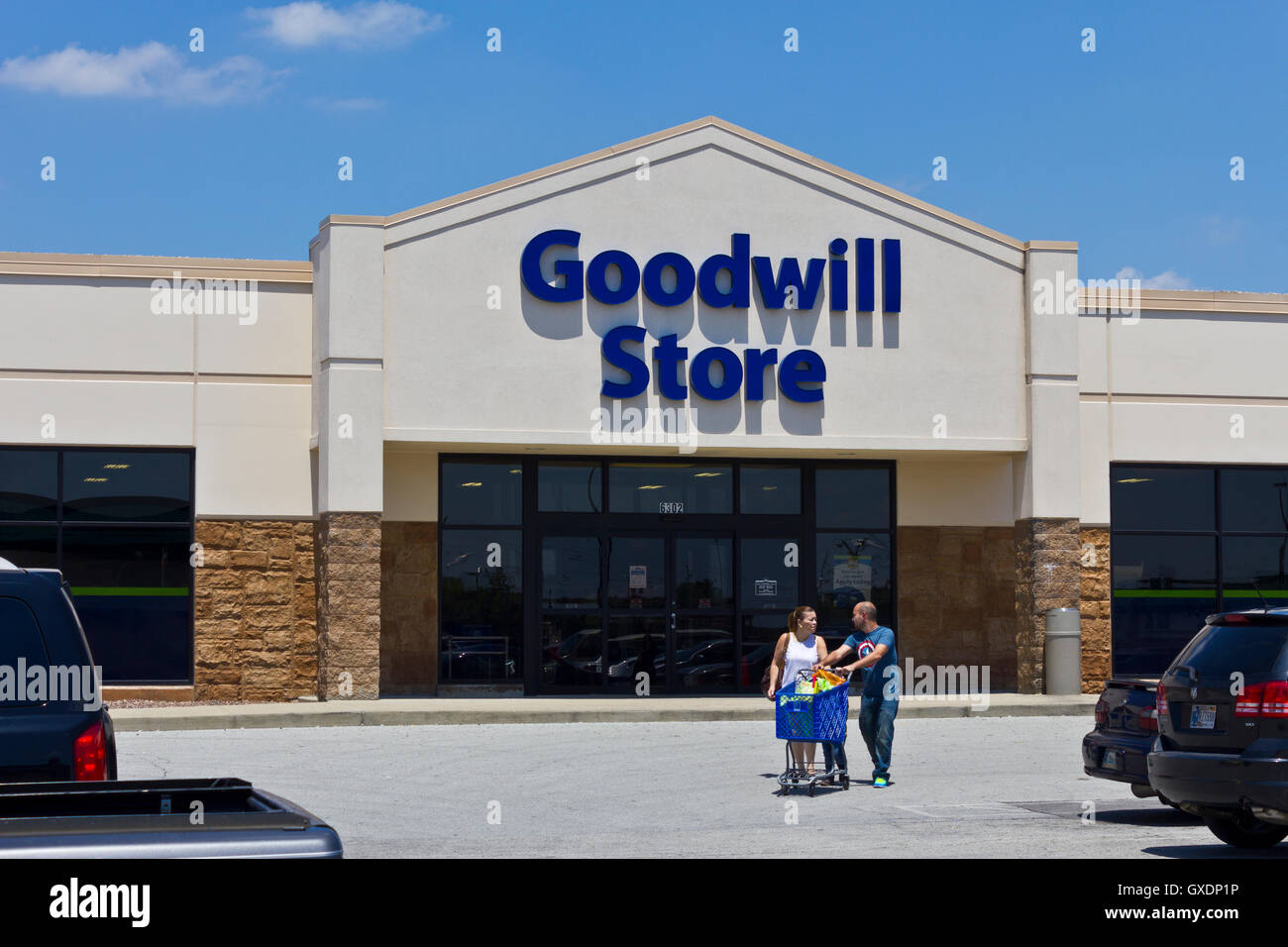 Indianapolis - Circa June 2016: A Goodwill Store. In 2015, Goodwill helped more than 26.4 million people train for careers II Stock Photo