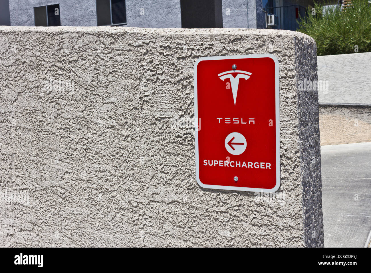 Las Vegas Circa July 2016 Tesla Supercharger Station. The