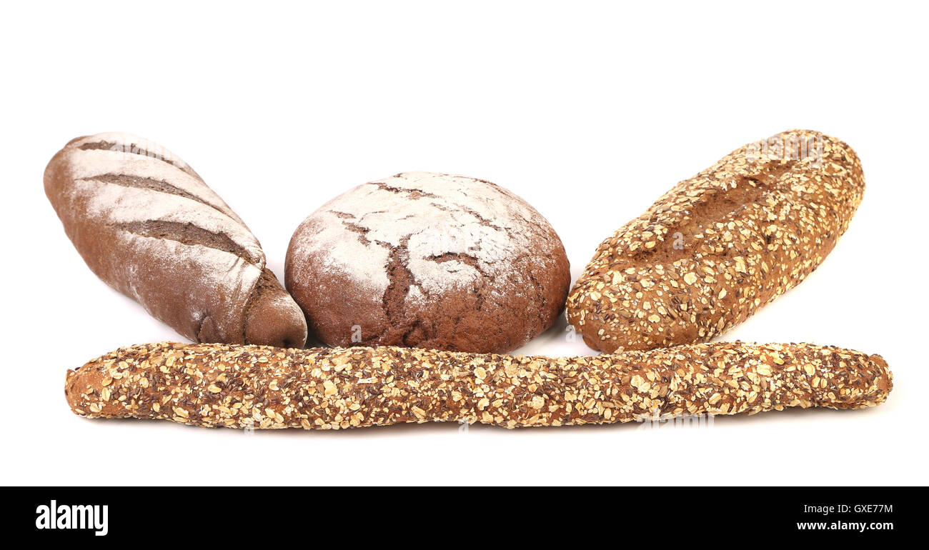 Different brown breads Stock Photo Alamy