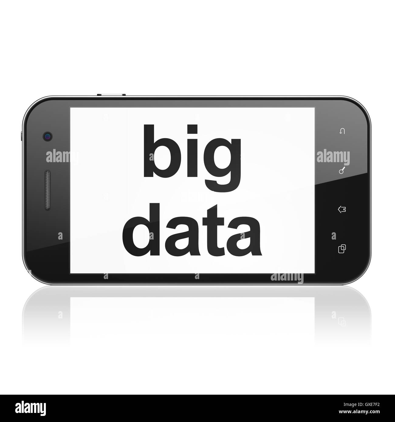 Data concept: Big Data on smartphone Stock Photo