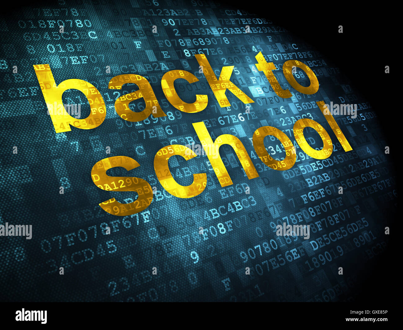 Education concept: Back to School on digital background Stock Photo - Alamy