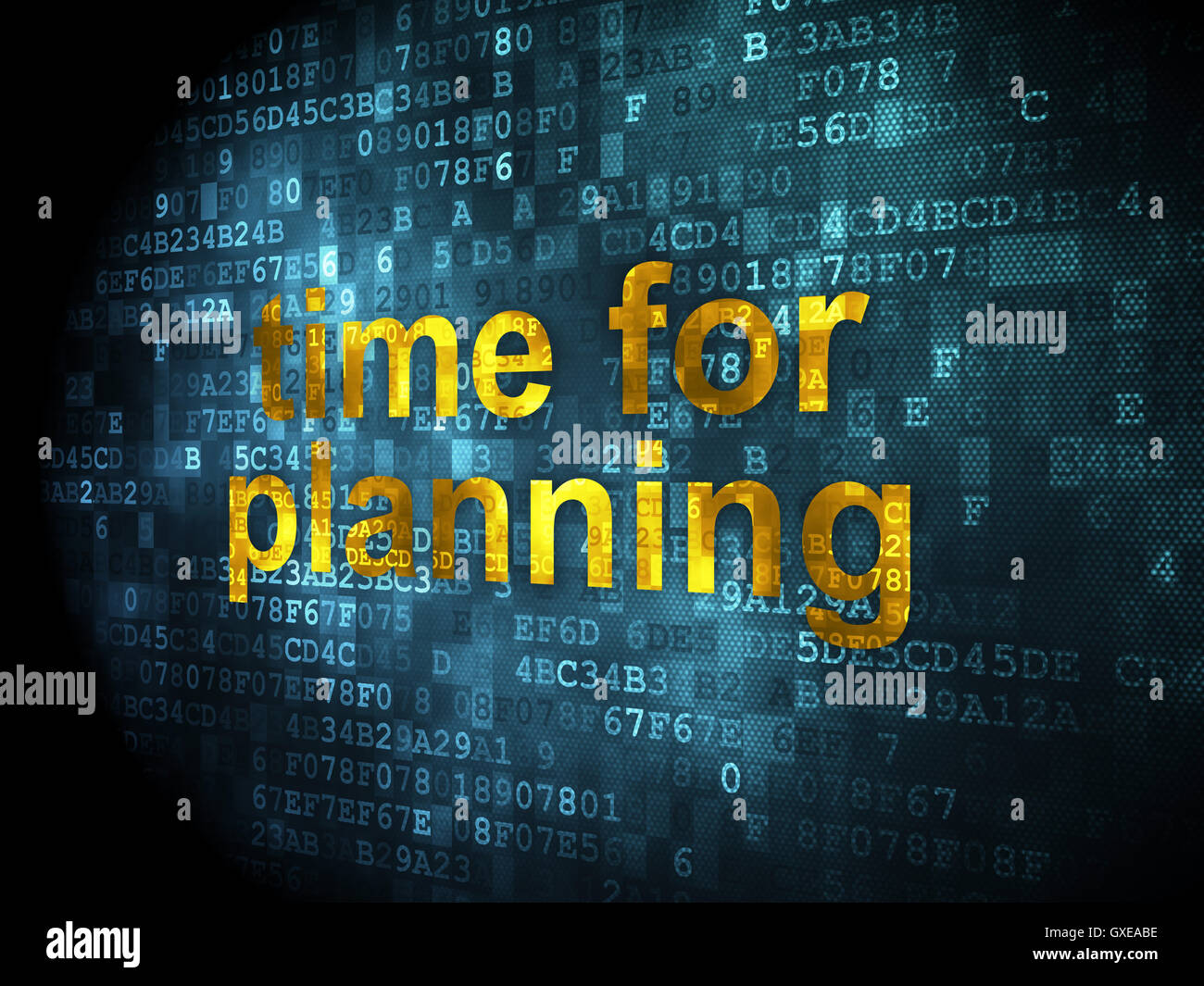 Time concept: Time for Planning on digital background Stock Photo - Alamy