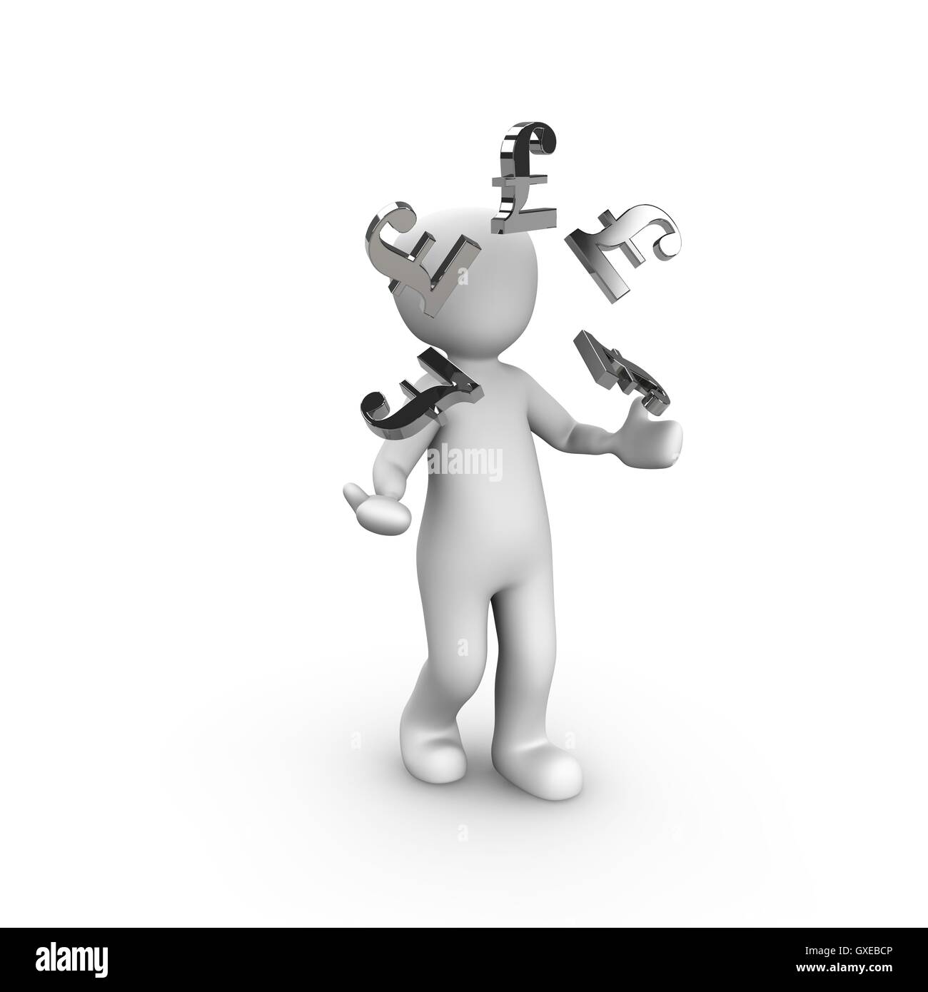 Currency juggler 15 Stock Photo Alamy