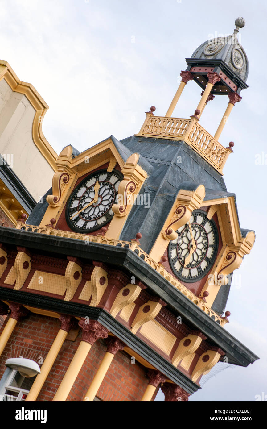 Clock on the Former Plymouth Grove Hotel Manchester Stock Photo Alamy