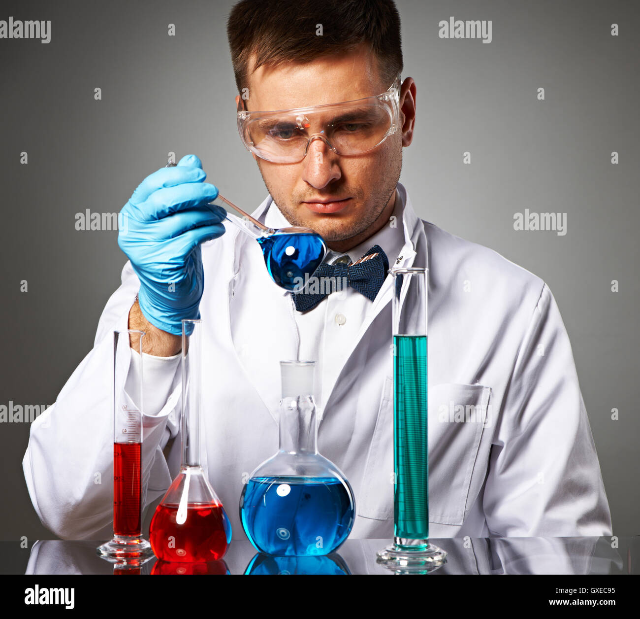 Scientist at laboratory Stock Photo Alamy