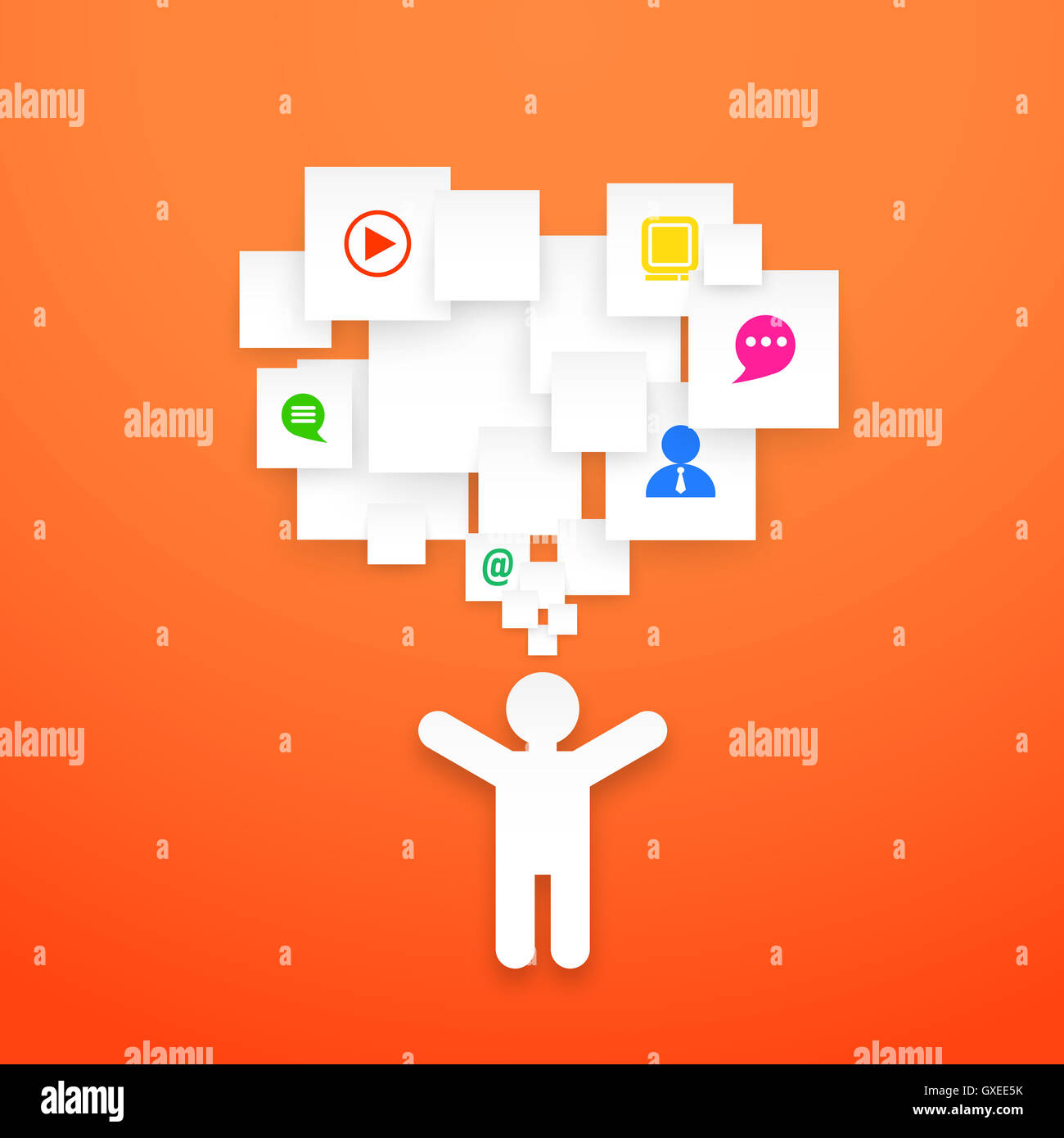 Social Rift Vector Illustration Social vector art hi-res stock photography and images - Alamy
