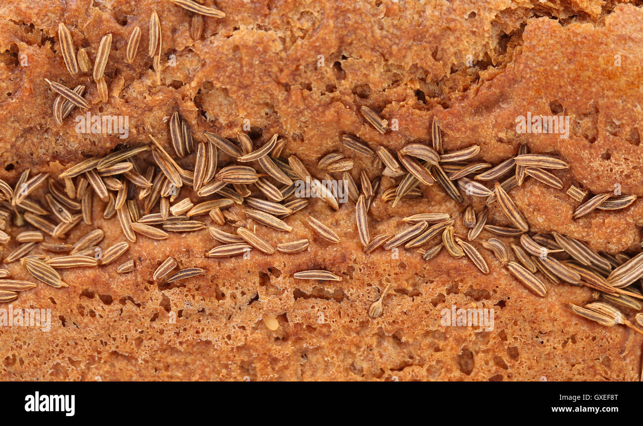 Rye bread with caraway seed Stock Photo Alamy