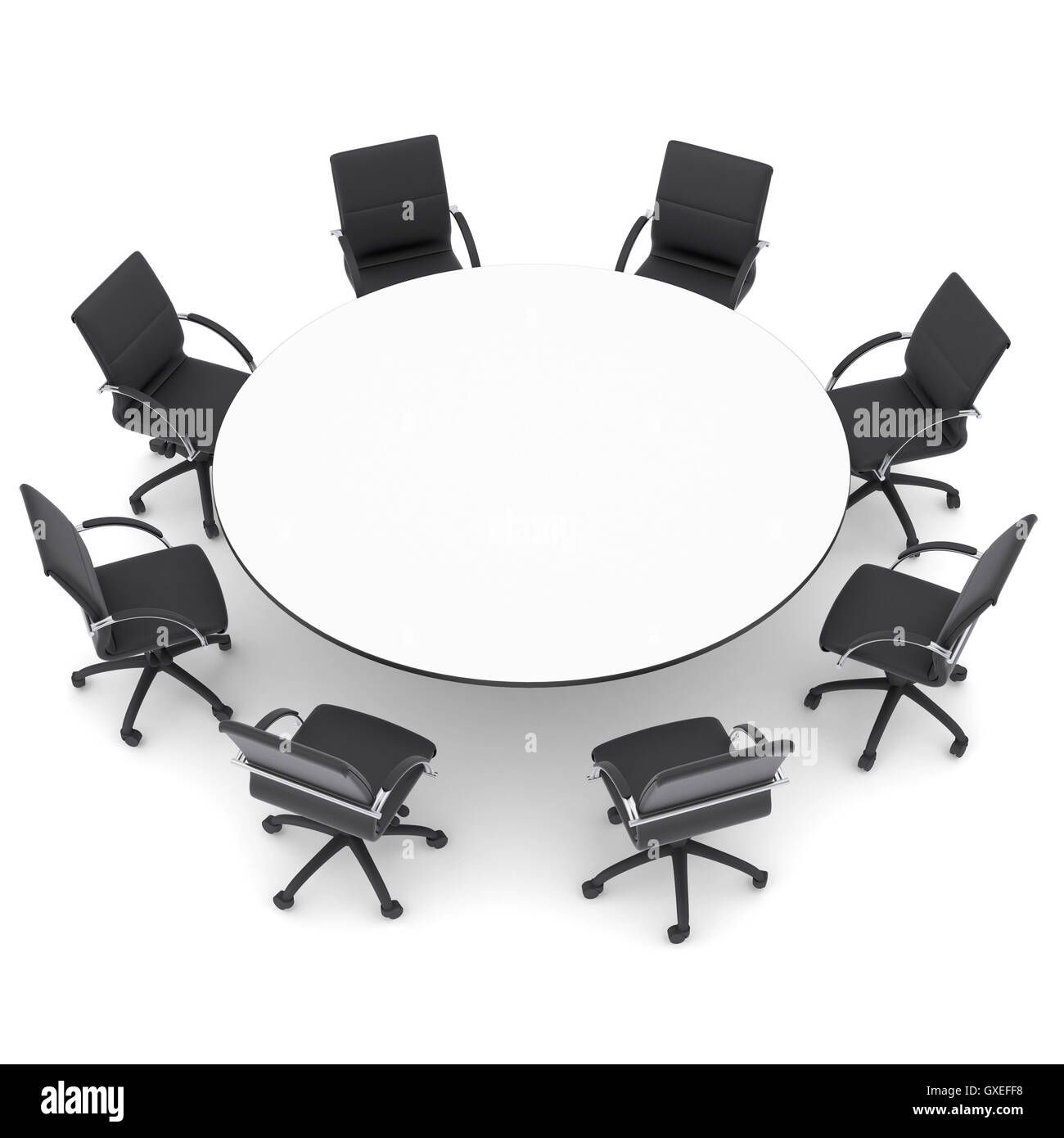 Round table conference room Cut Out Stock Images & Pictures - Alamy