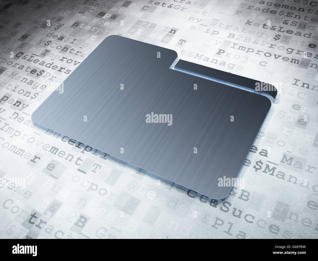 Business concept: Silver Folder on digital background Stock Photo - Alamy