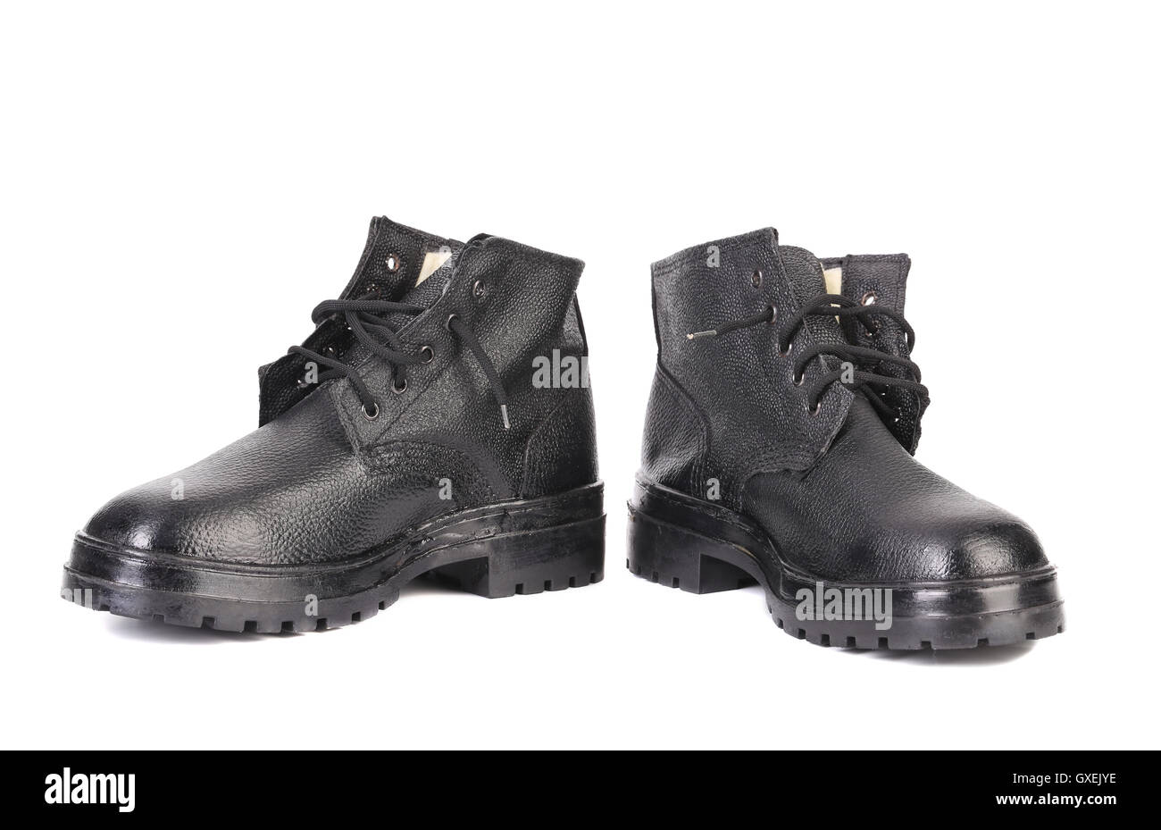 Black man's boots Stock Photo - Alamy