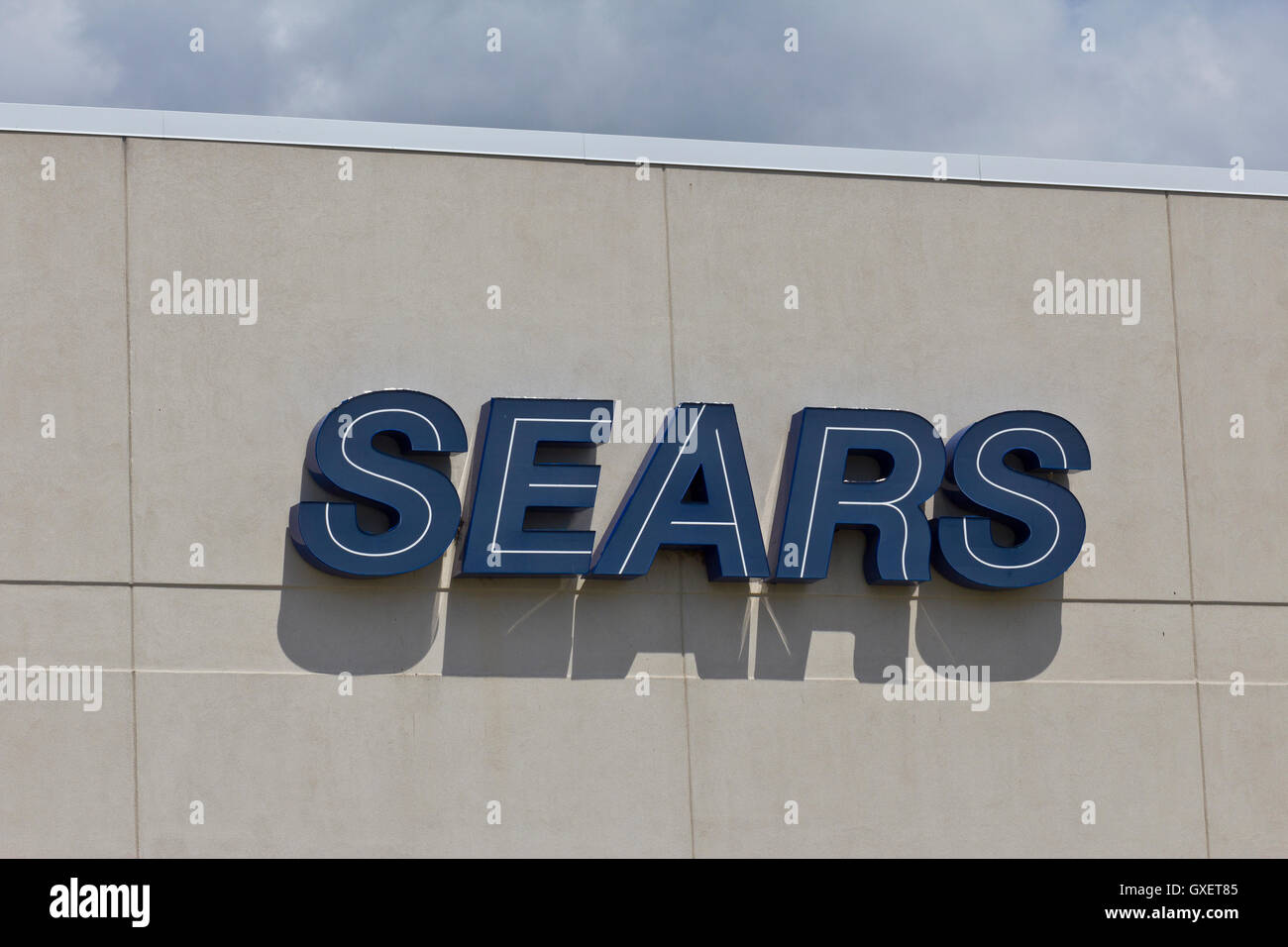 Lafayette, IN - Circa July 2016: Sears Retail Logo Signage. Sears is a Subsidiary of Sears Holdings III Stock Photo