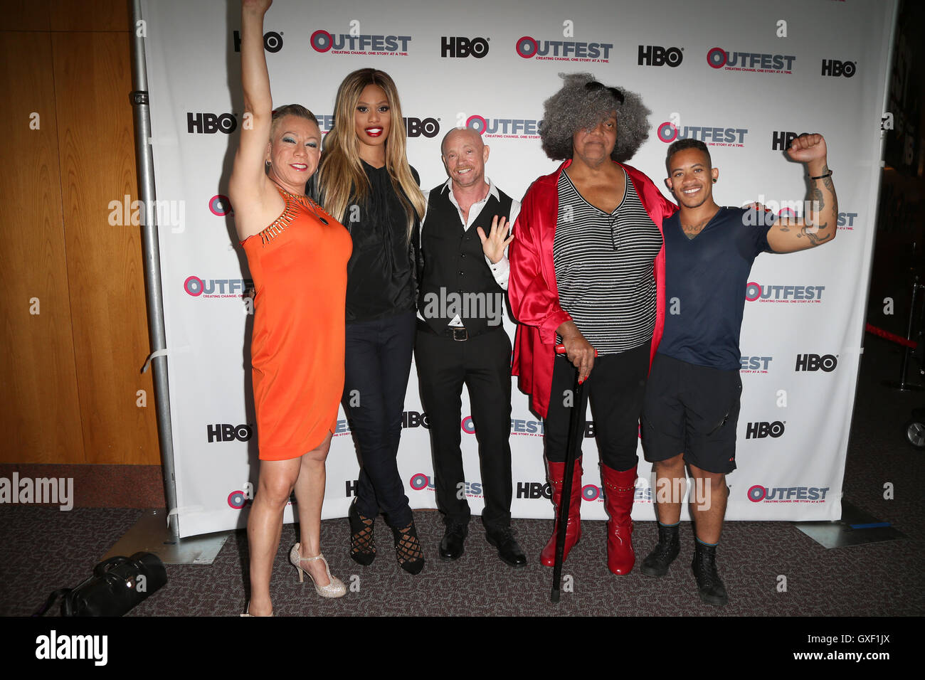 Outfest 2016 Screening Of 'The Trans List'  Featuring: Bamby Salcedo, Laverne Cox, Buck Angel, Miss Major, Shane Ortega Where: West Hollywood, California, United States When: 16 Jul 2016 Stock Photo