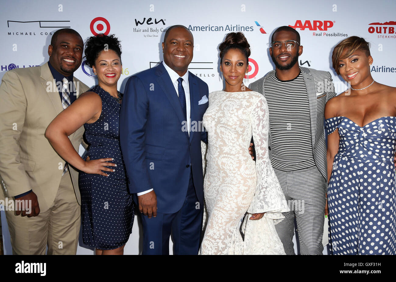 HollyRod presents the 18th annual DesignCare Gala at the Sugar Ray Leonard's Estate  Featuring: Chris Paul, Jada Crawley, Holly Robinson Peete, Rodney Peete Where: Pacific Palisades, California, United States When: 16 Jul 2016 Stock Photo