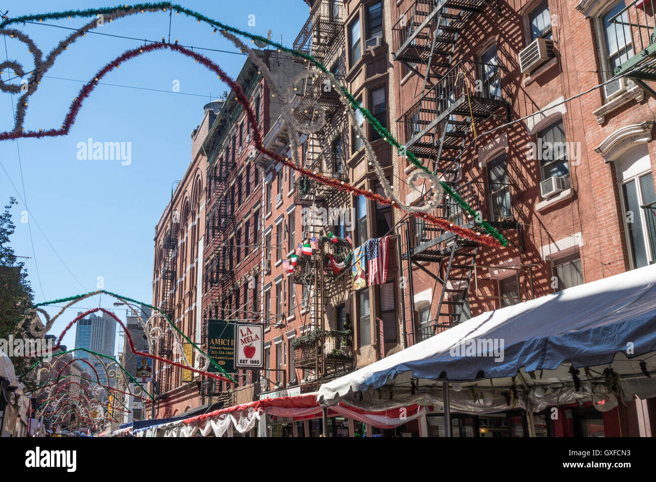 2016 Feast of San Gennaro, Mulberry Street, New York, USA Stock Photo