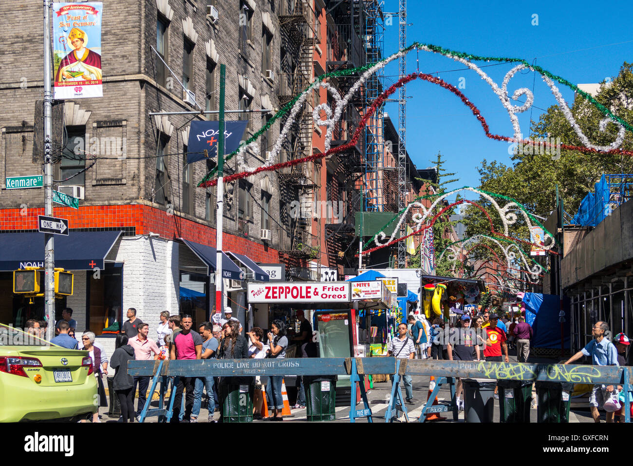 2016 Feast of San Gennaro, Mulberry Street, New York, USA Stock Photo