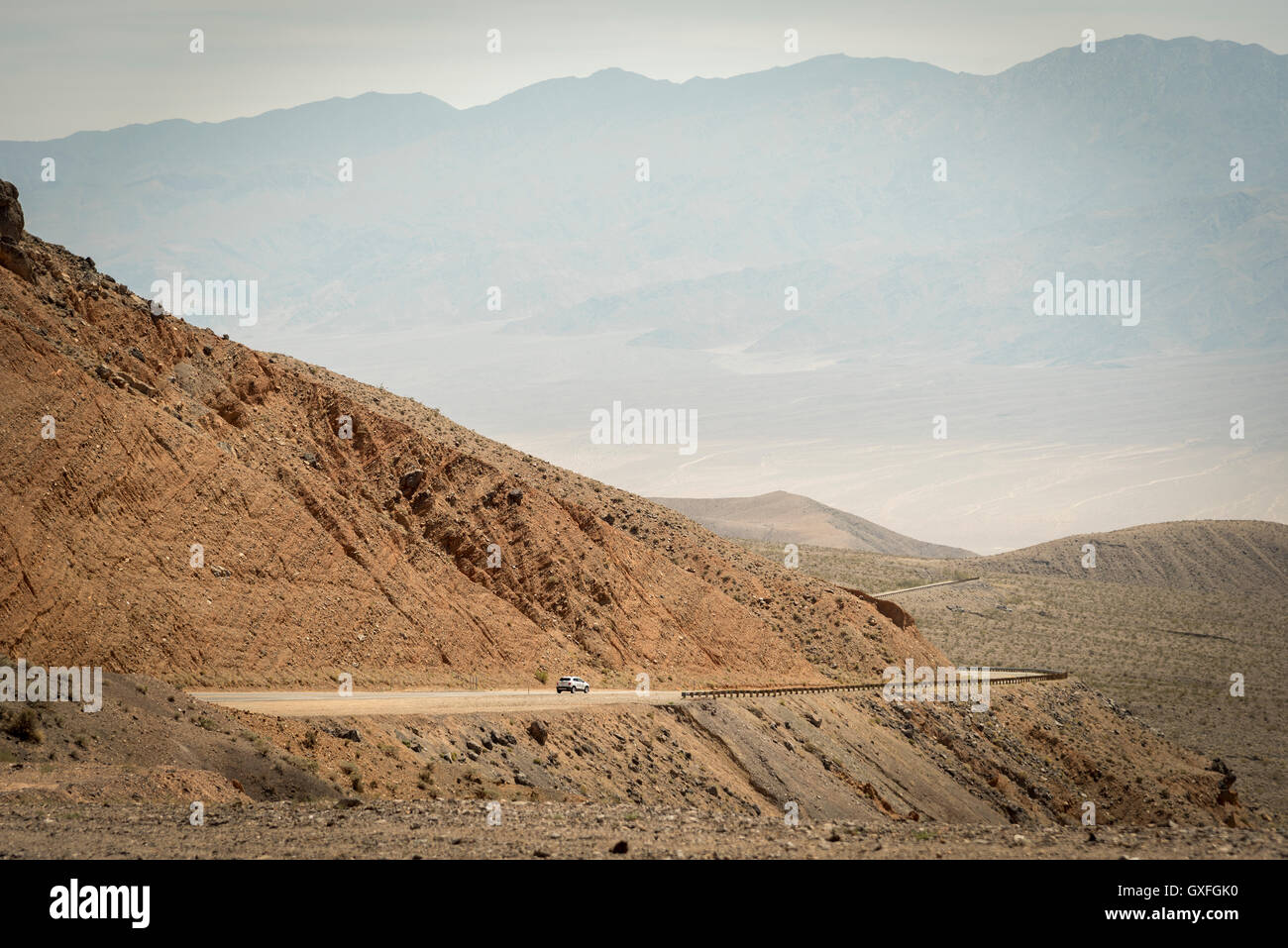 Landscape of Long road in death valley national park for business goal concept Stock Photo