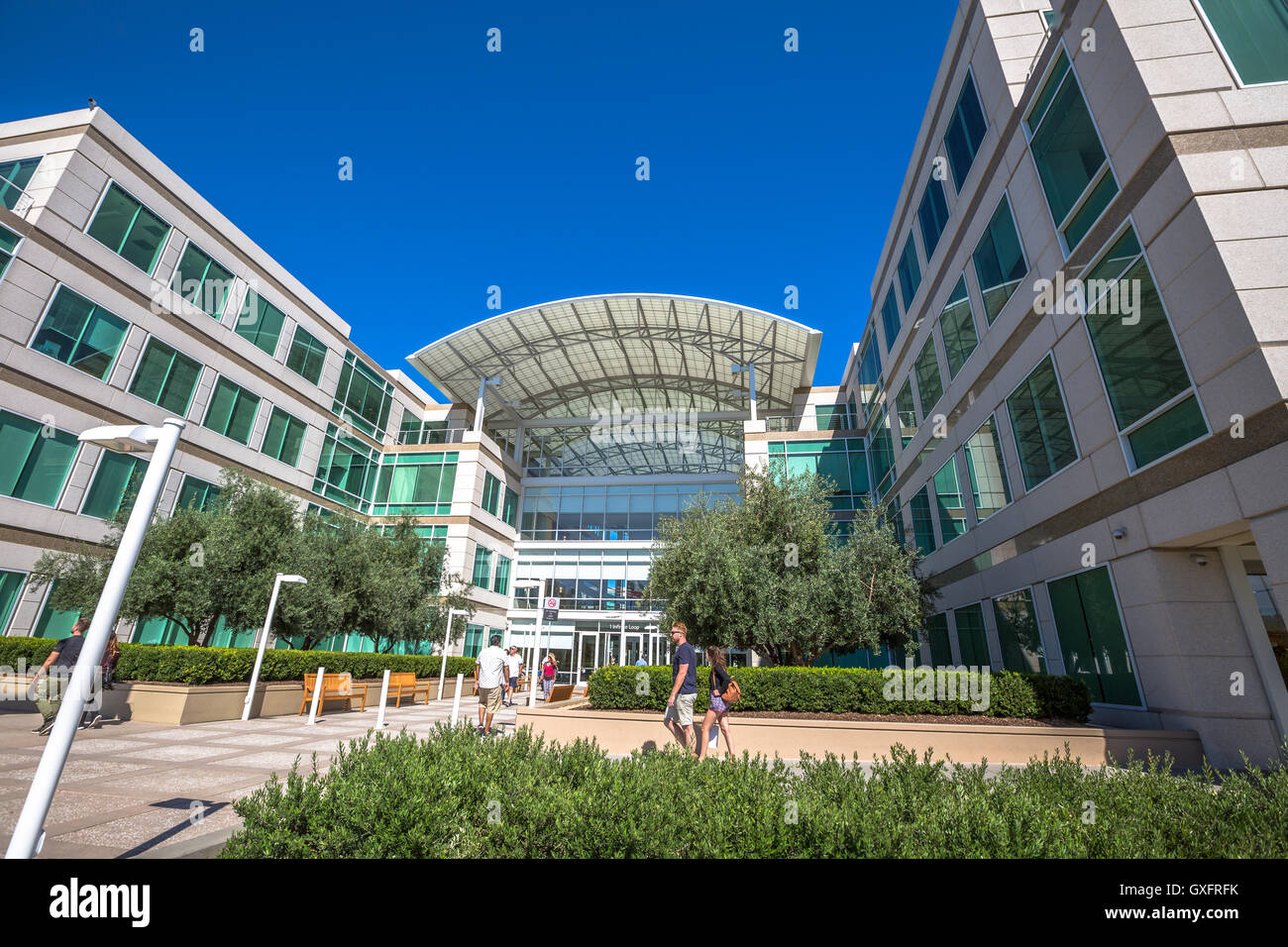Apple headquarters Cupertino Stock Photo Alamy