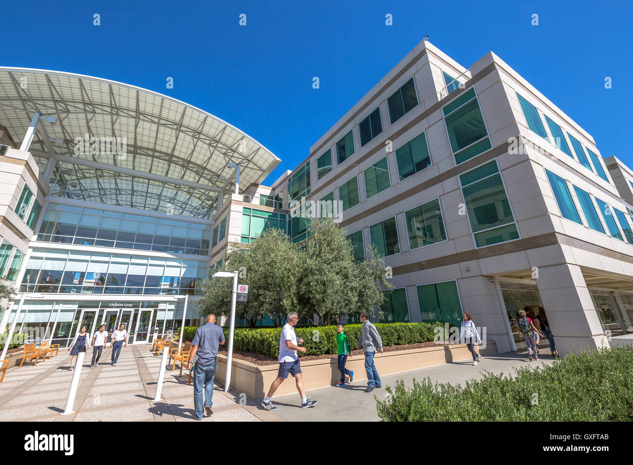 Apple headquarters California Stock Photo