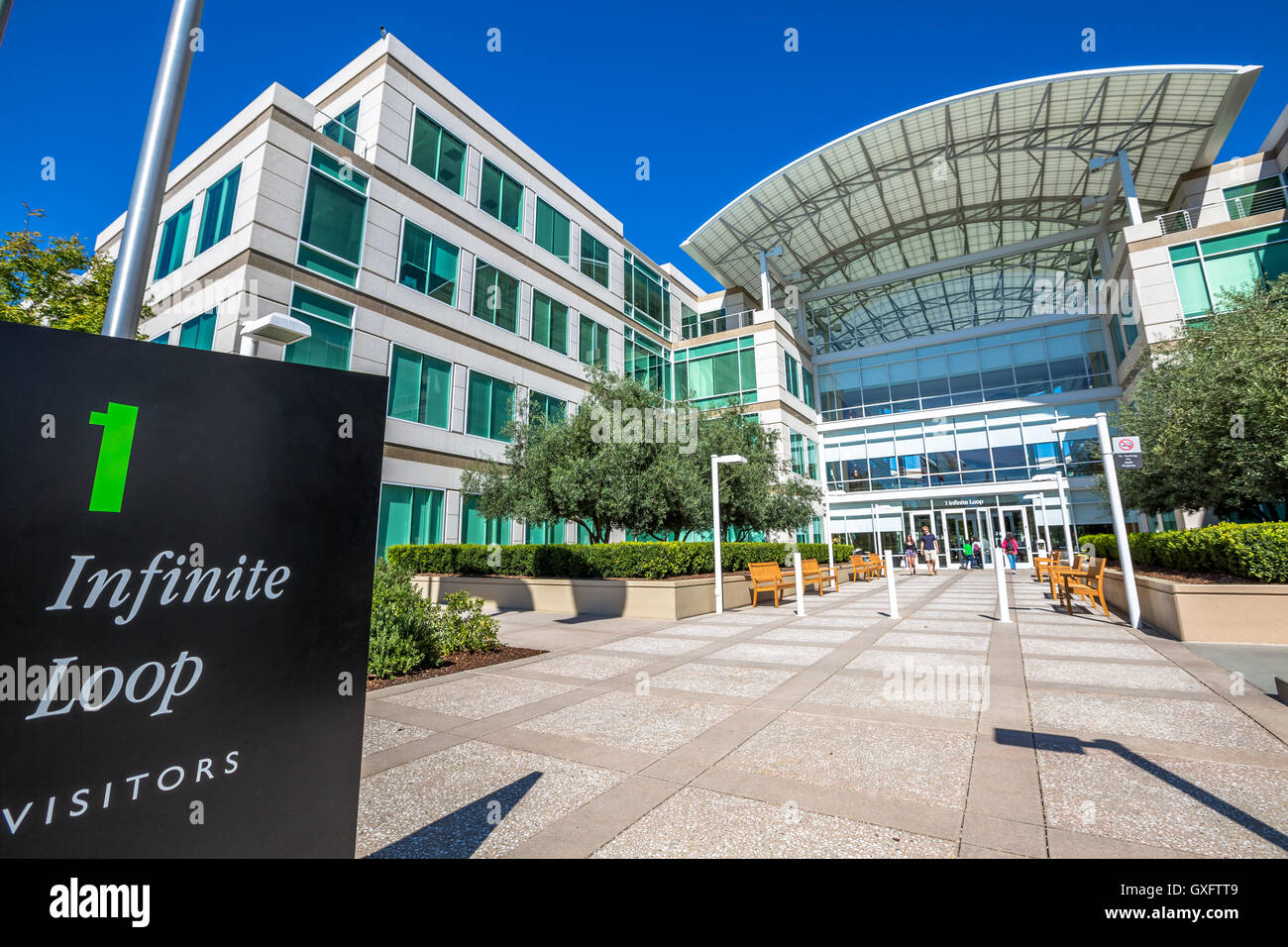 Apple headquarters Infinite Loop Stock Photo