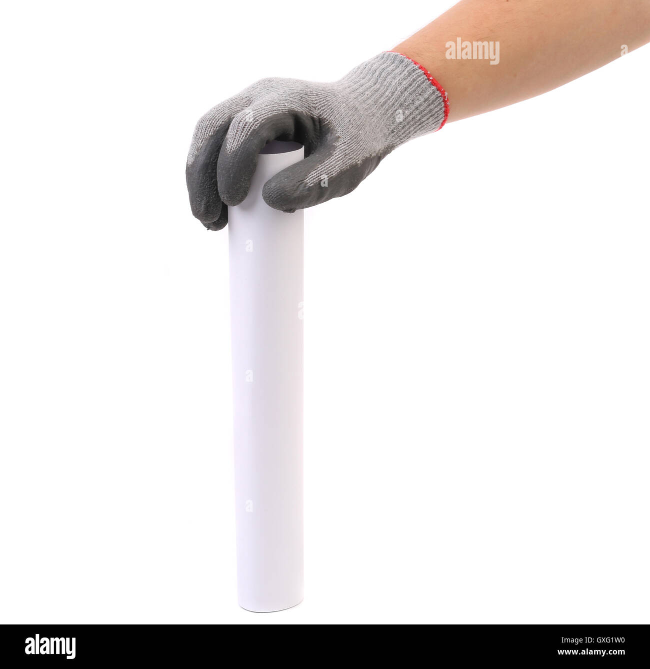 Hand holding rolled paper Stock Photo - Alamy