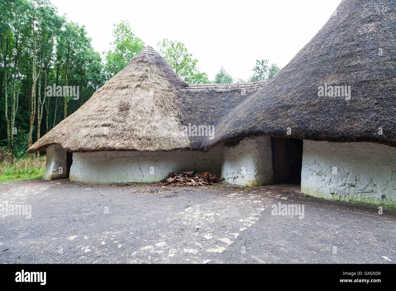 iron-age-roundhouses-at-st-fagans-museum-cardiff-wales-stock-photo