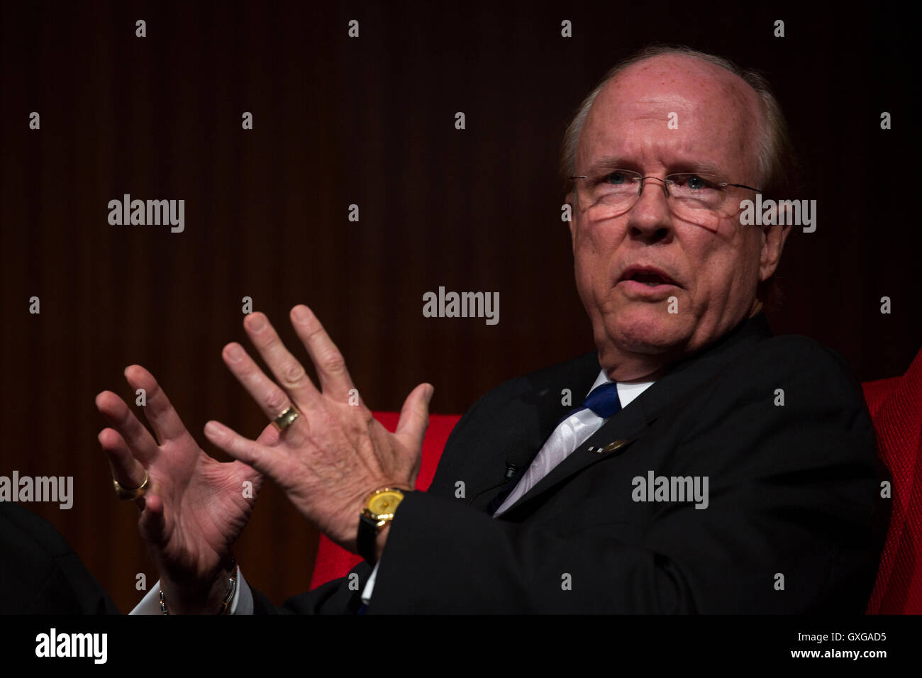 Texas Veterans Land Board official Ken Wallingford participates in a panel discussion on the