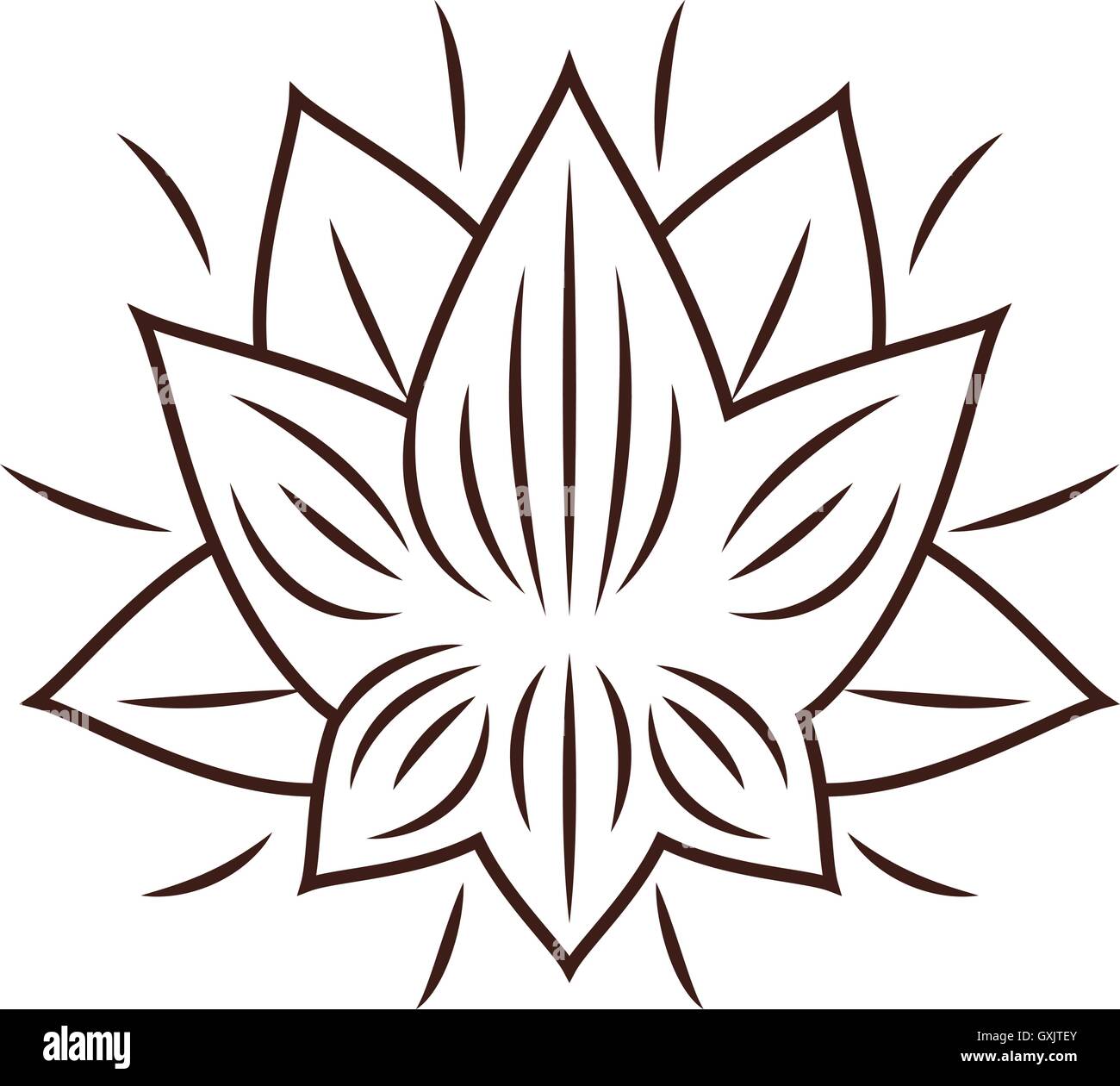 Isolated lotus flower design Stock Vector Image & Art Alamy
