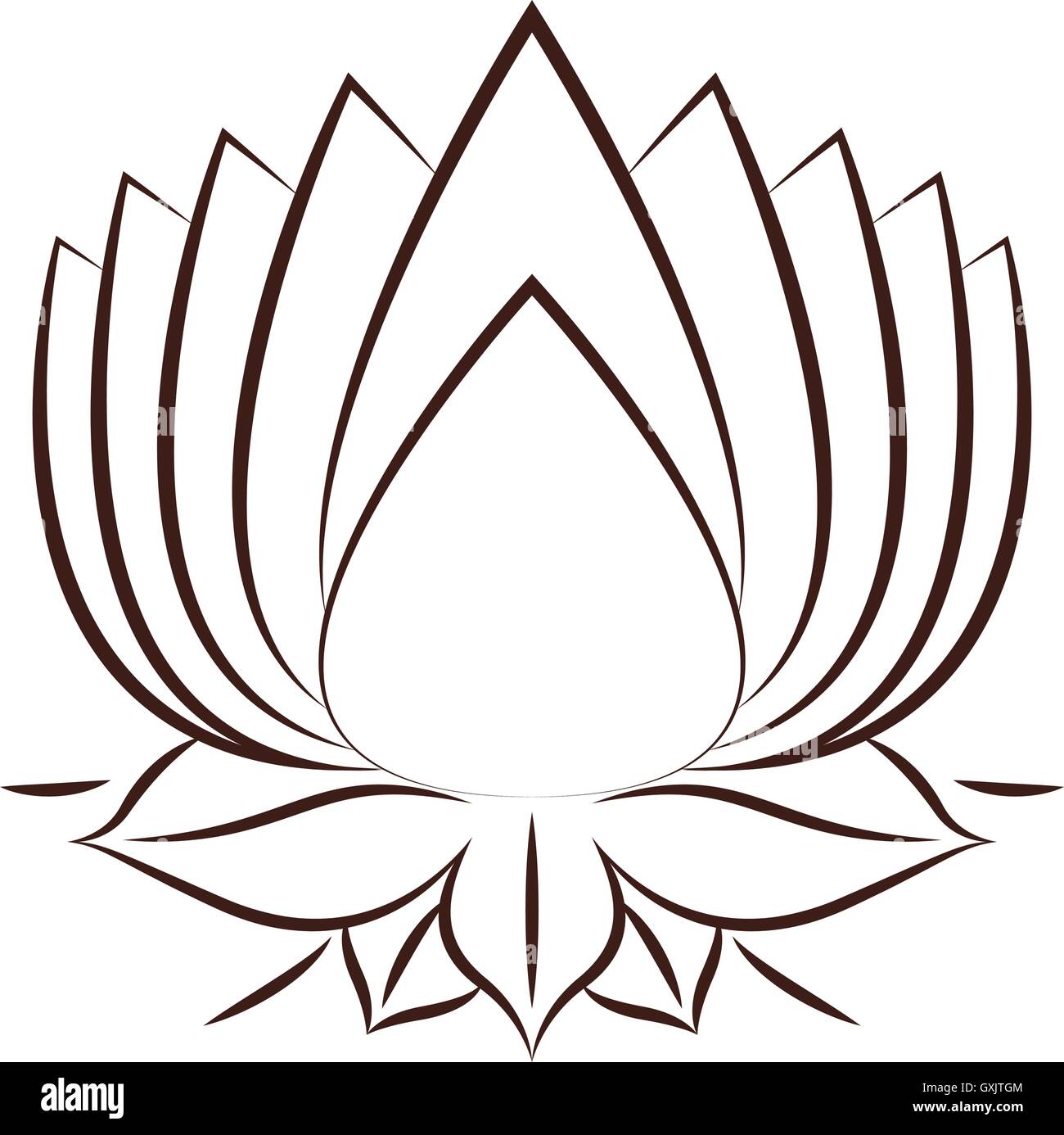Isolated lotus flower design Stock Vector Image & Art - Alamy