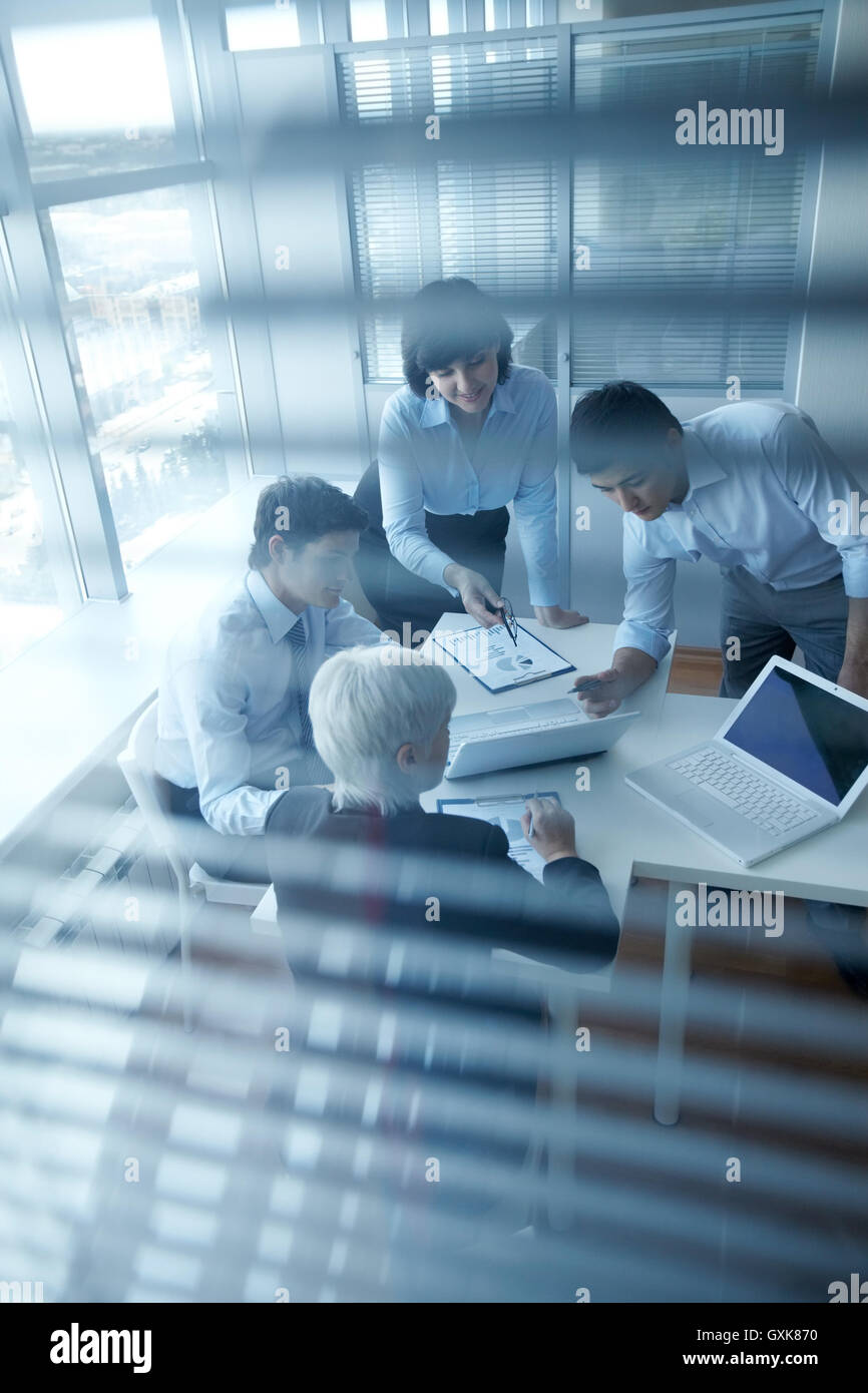 Business team in office Stock Photo - Alamy