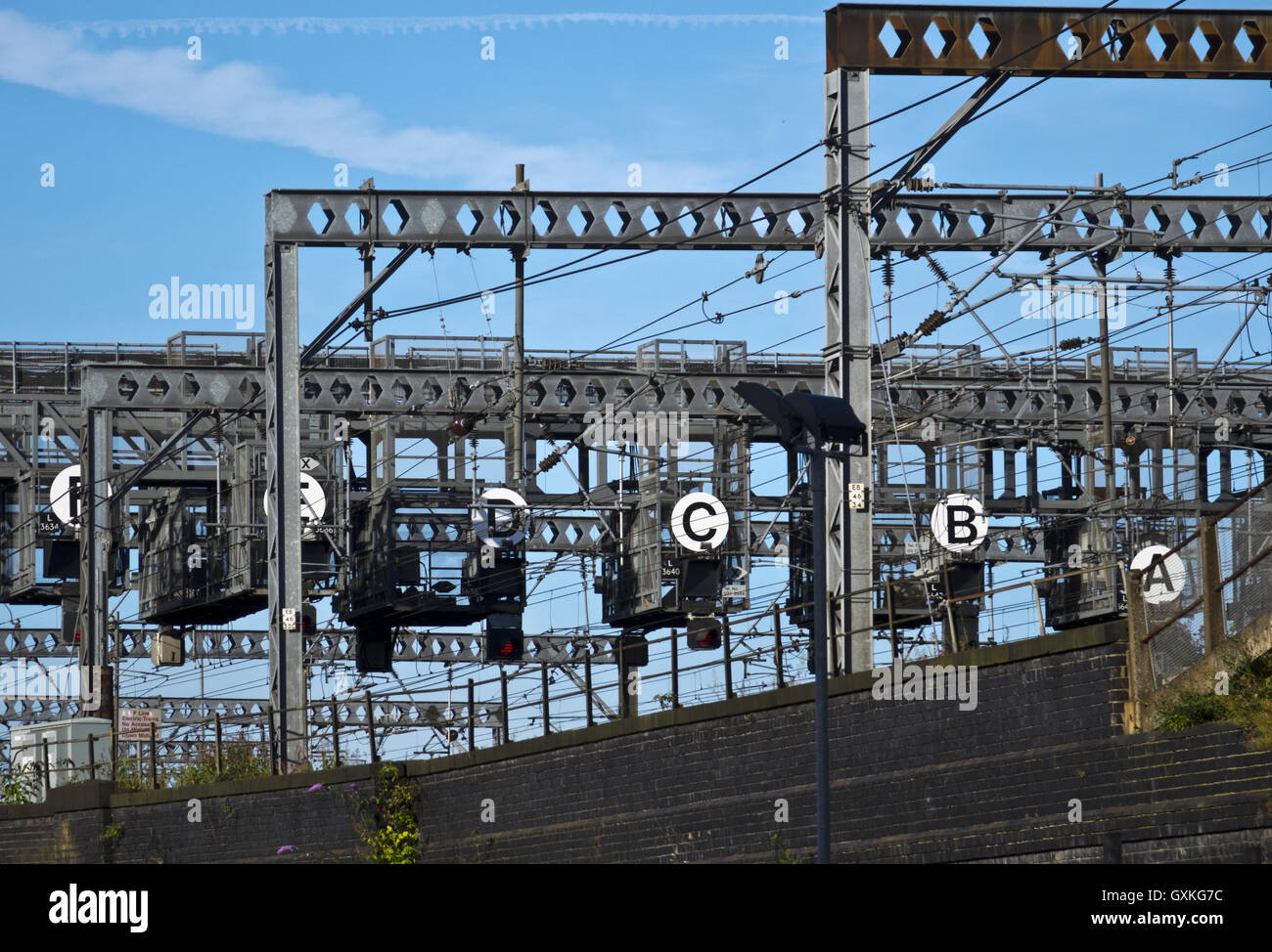 Signal gantry hires stock photography and images Alamy