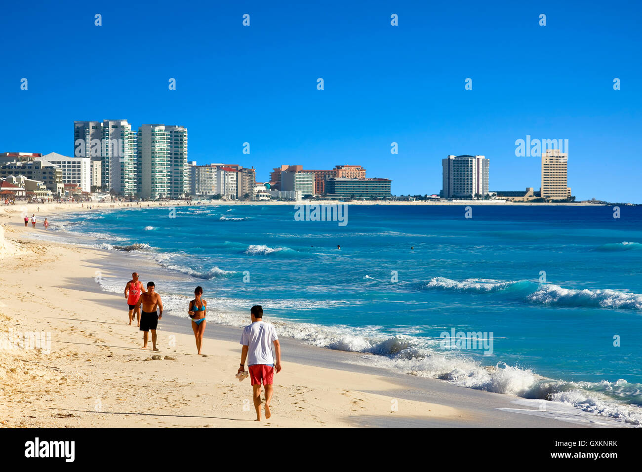 Cancun beach, Yucatan, Mexico Stock Photo