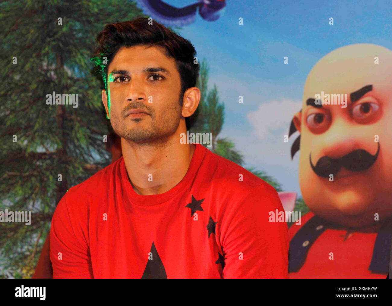 Sushant Singh Rajput ; Indian Bollywood actor at launch of first 3D stereoscopic animated movie Motu Patlu King of Kings in Mumbai India Asia Stock Photo - Alamy Sushant Singh Rajput ; Indian Bollywood actor at launch of first 3D stereoscopic animated movie Motu Patlu King of Kings in Mumbai India Asia Stock Photo - Alamy