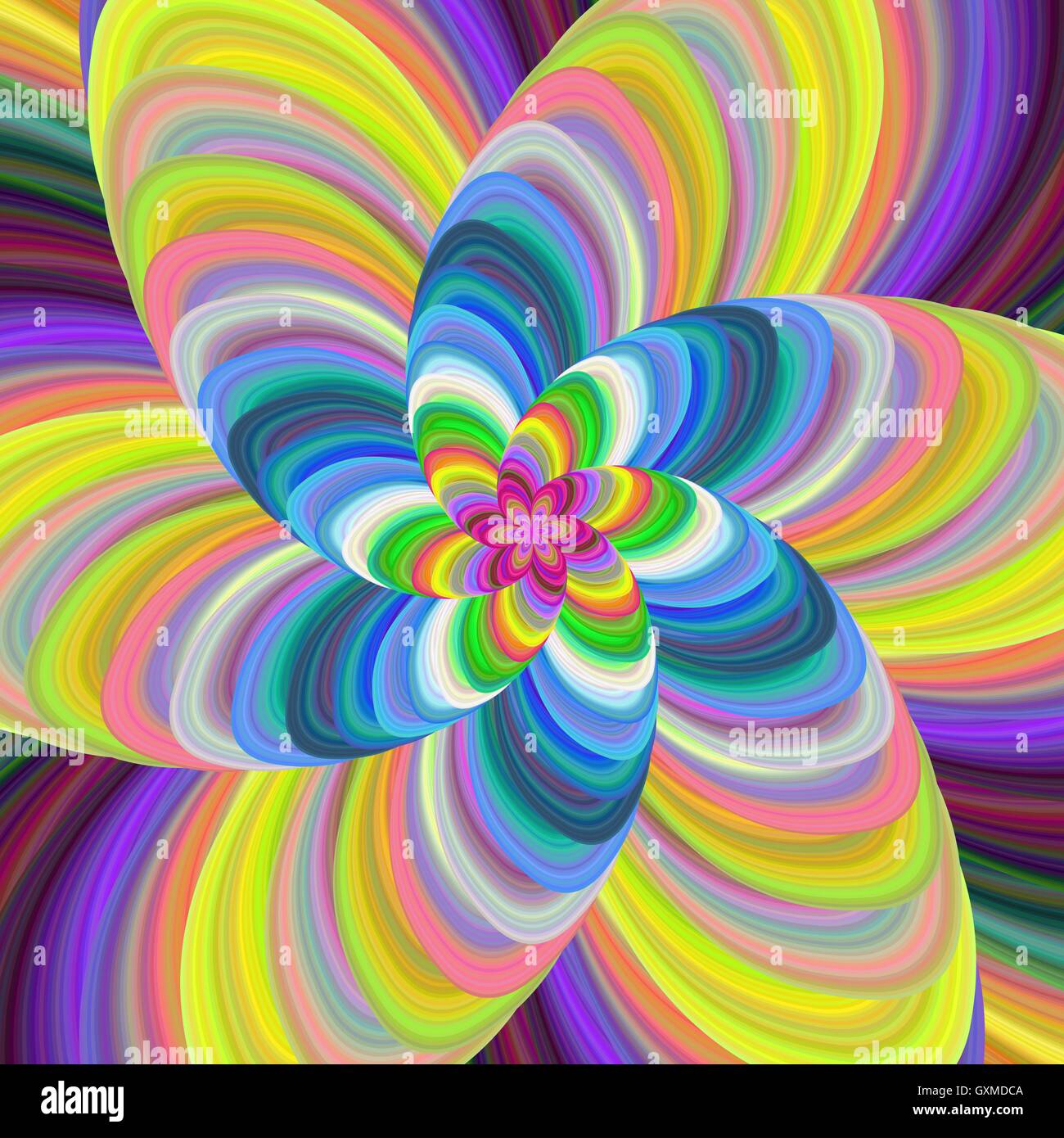 Colorful fractal spiral design background vector Stock Vector Image ...