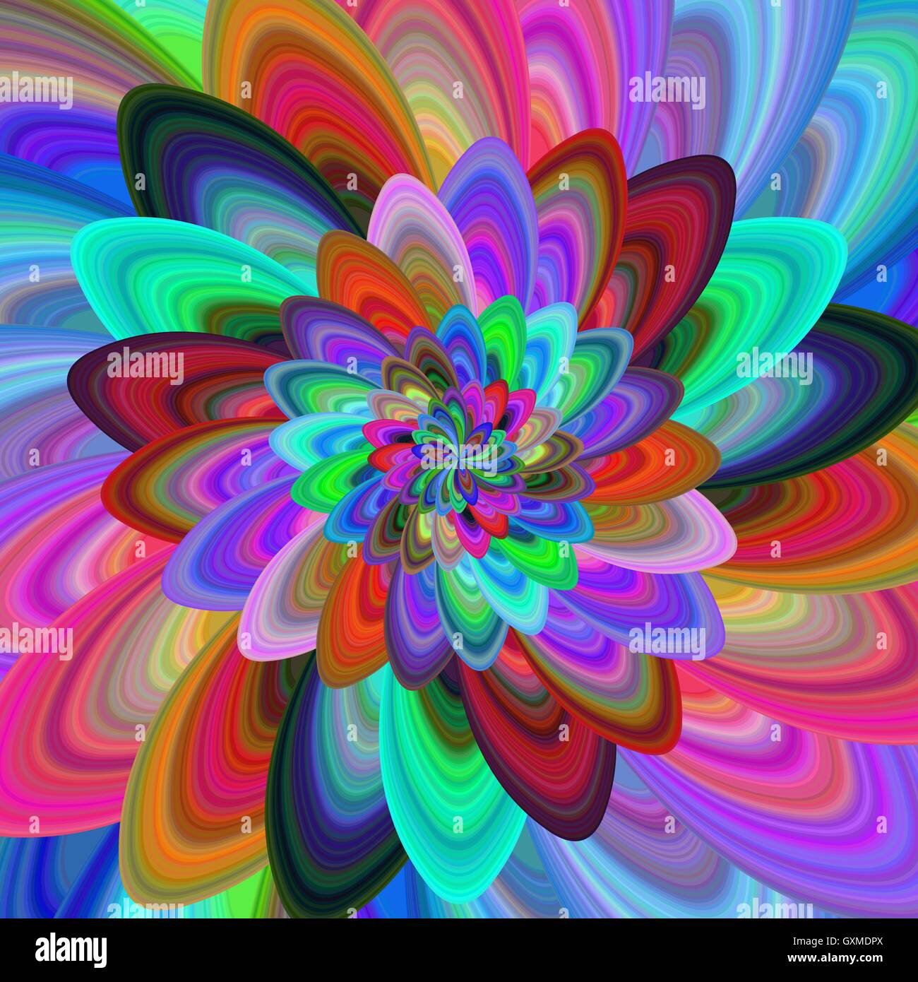 Colorful computer generated fractal background Stock Vector