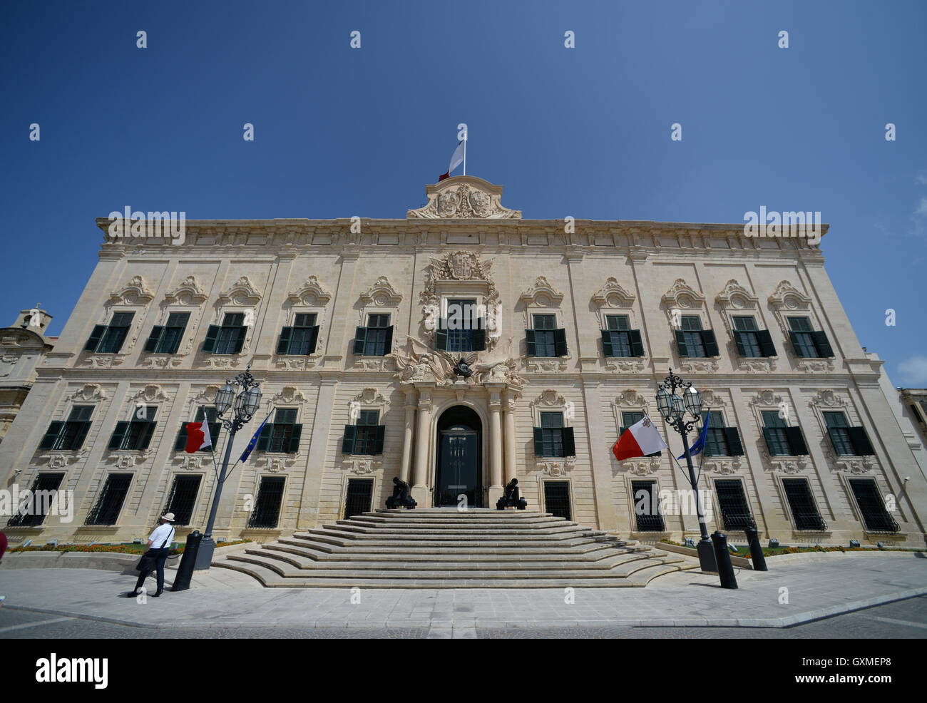 Flag of the order of knights of malta hires stock photography and