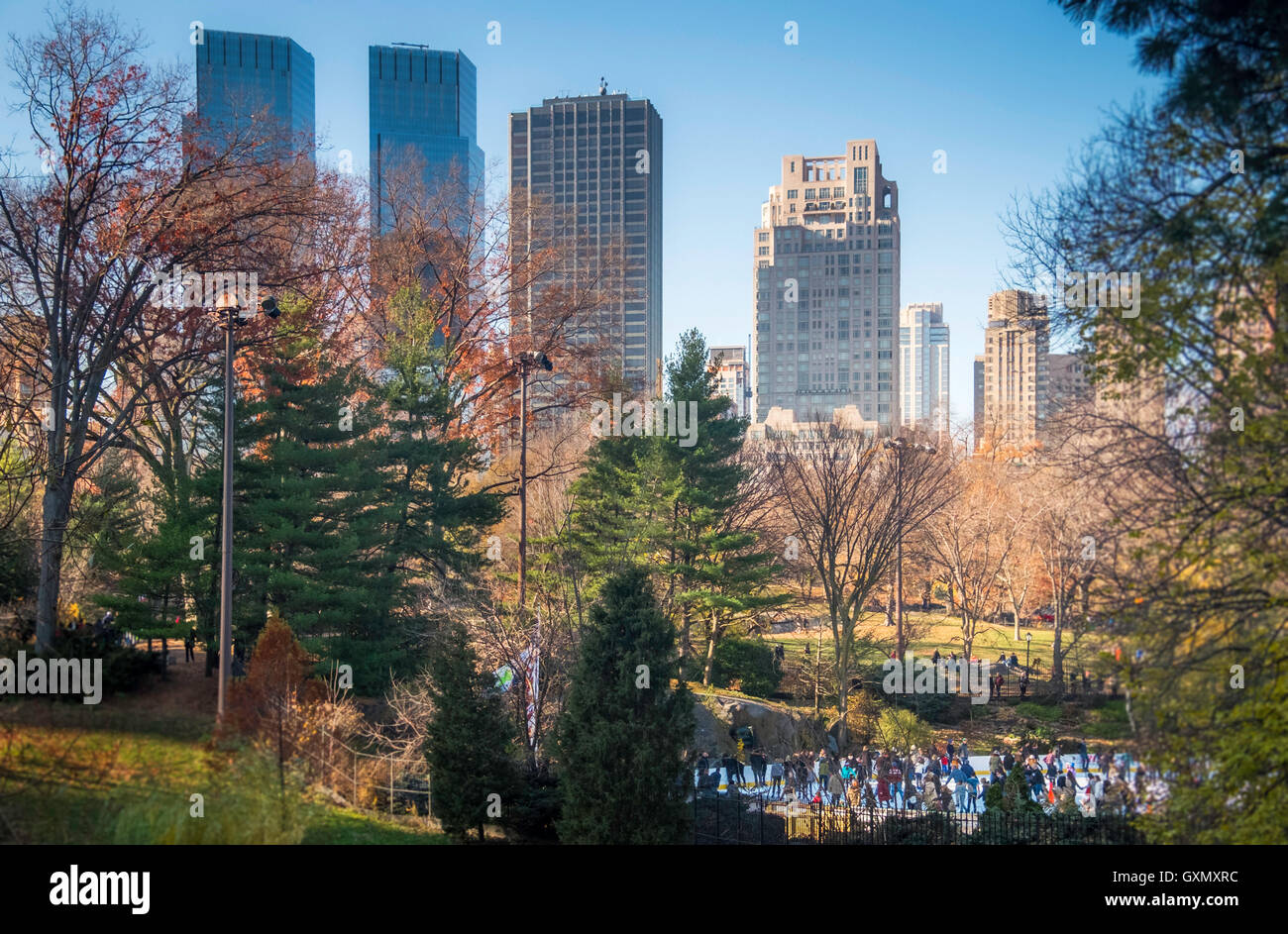 A panoramic view of Central Park, New York Stock Photo - Alamy