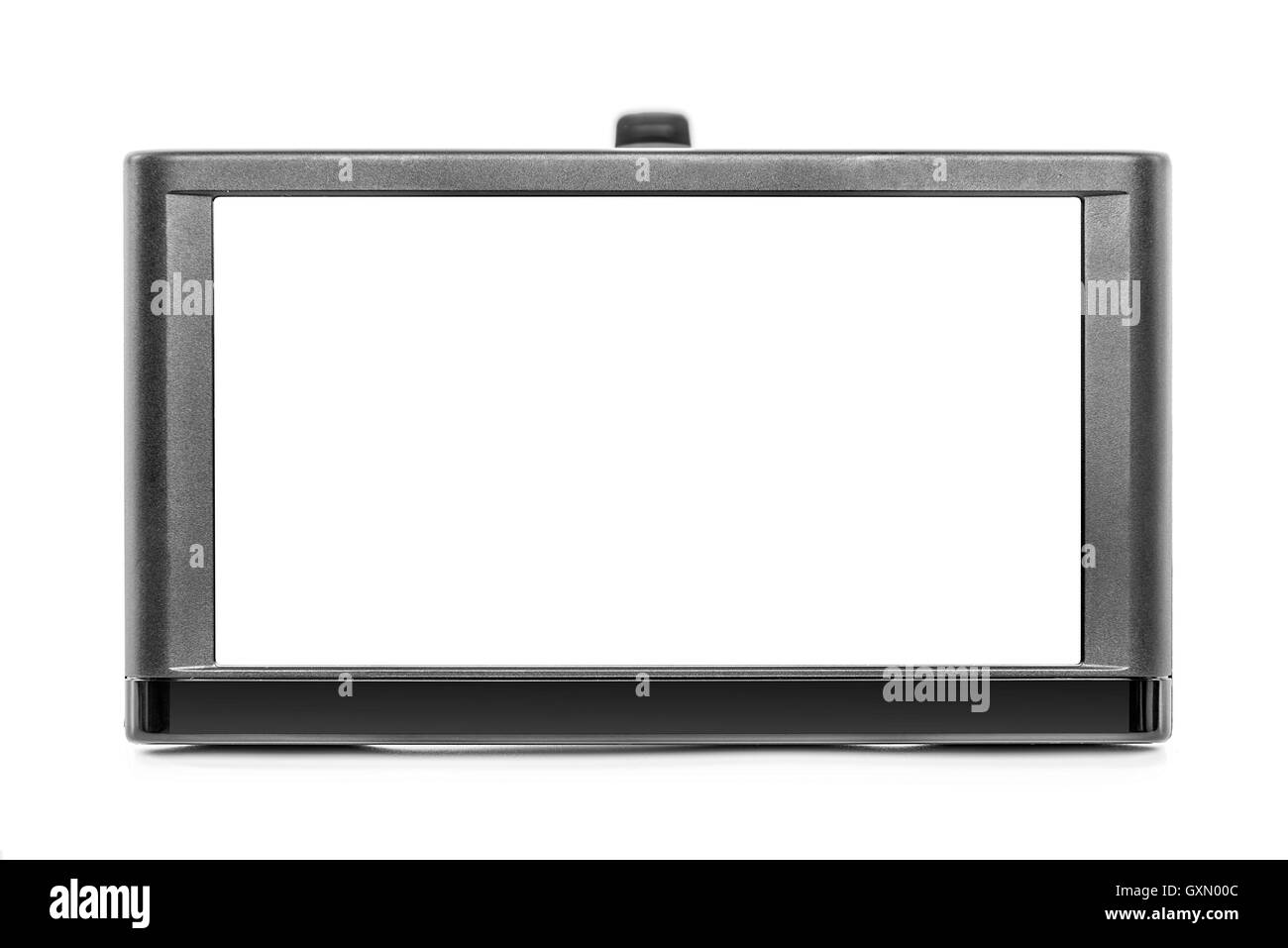 GPS device or monitor isolated on white background Stock Photo Alamy