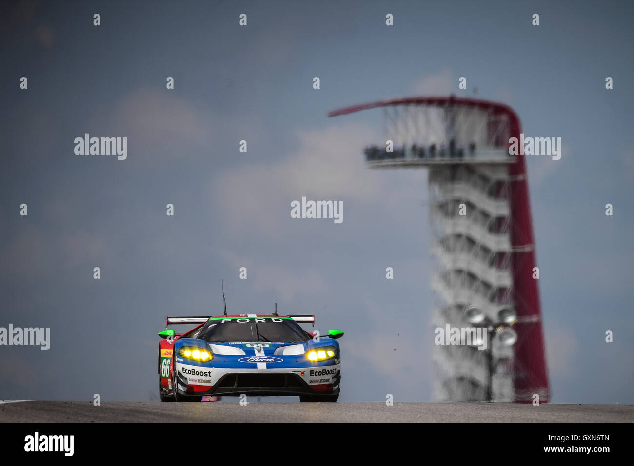 16.09.2016. Circuit of The Americas, Austin, Texas, USA. WEC 6 Hours Qualifying. #66 FORD CHIP GANASSI TEAM UK (USA) FORD GT LMGTE PRO STEFAN MUCKE (DEU) OLIVIER PLA (FRA) Stock Photo