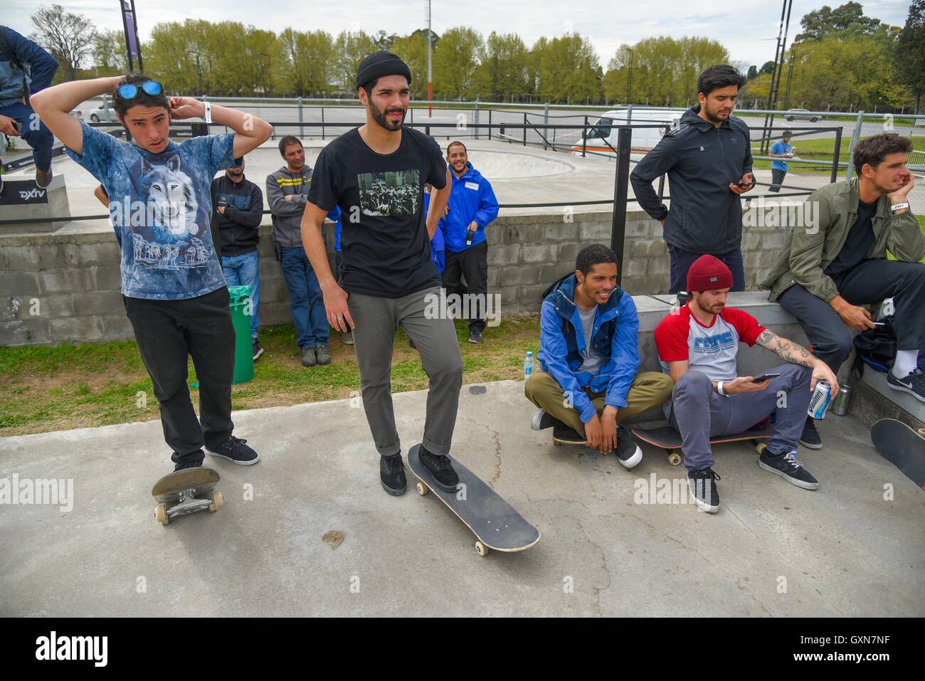 Buenos Aires, Argentina. 16 Sept, 2016. Emerica skateboard team demo at Tecnopolis in Buenos Aires, Argentina. Credit:  Anton Velikzhanin/Alamy Live News Stock Photo