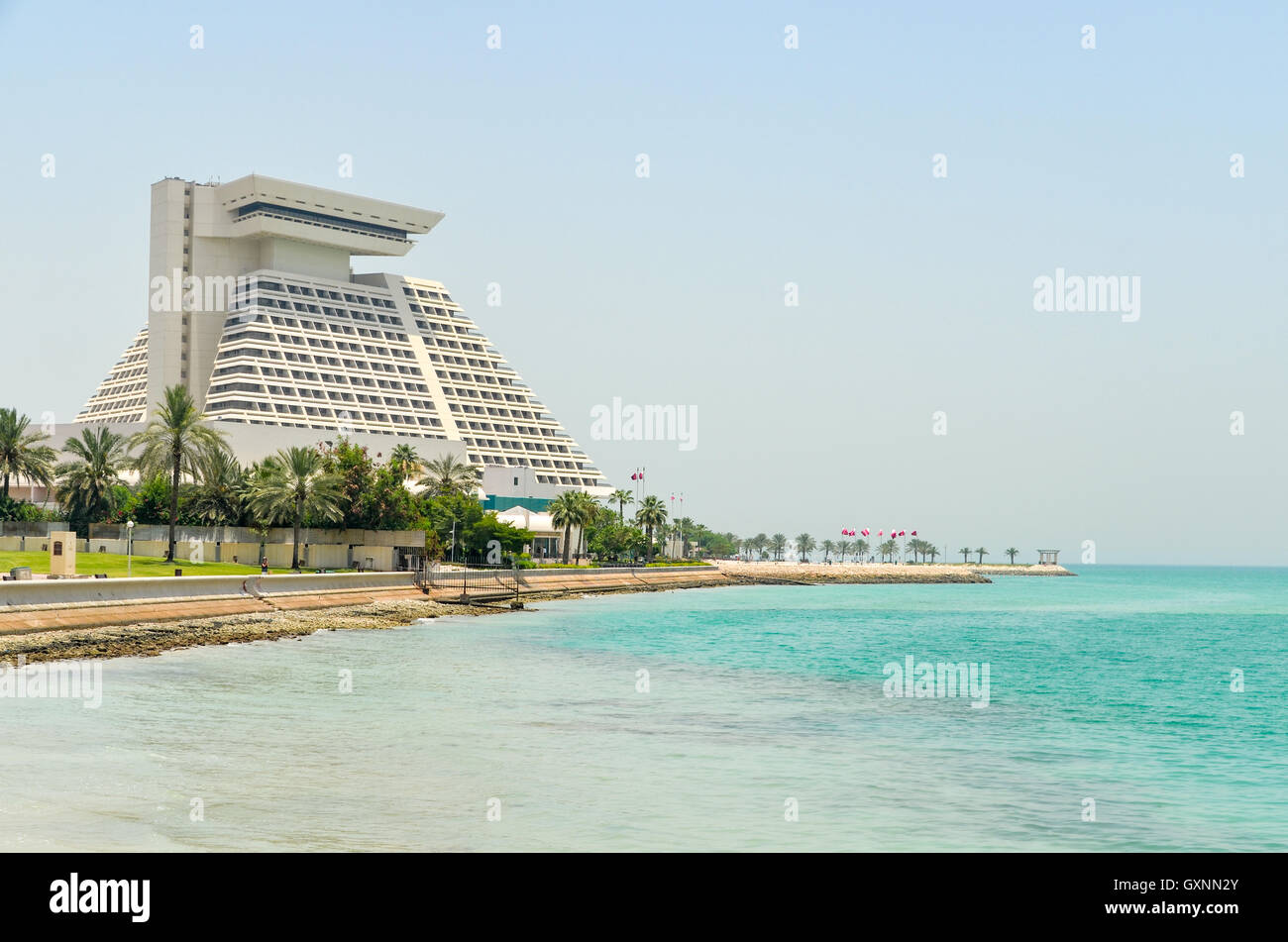 Sheraton Hotel in Doha, Qatar Stock Photo
