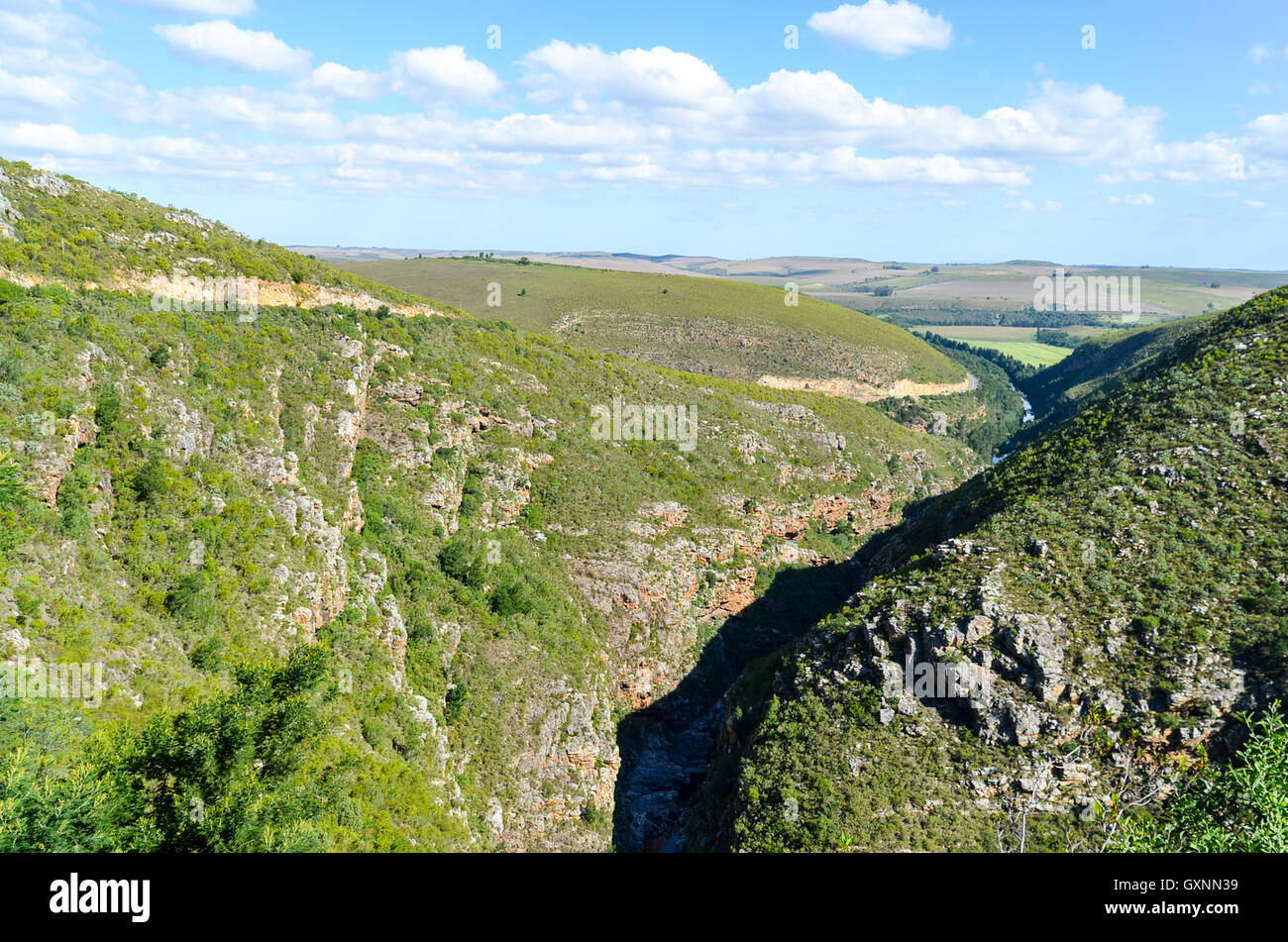 Canyon (Tradouw pass) in South Africa Stock Photo