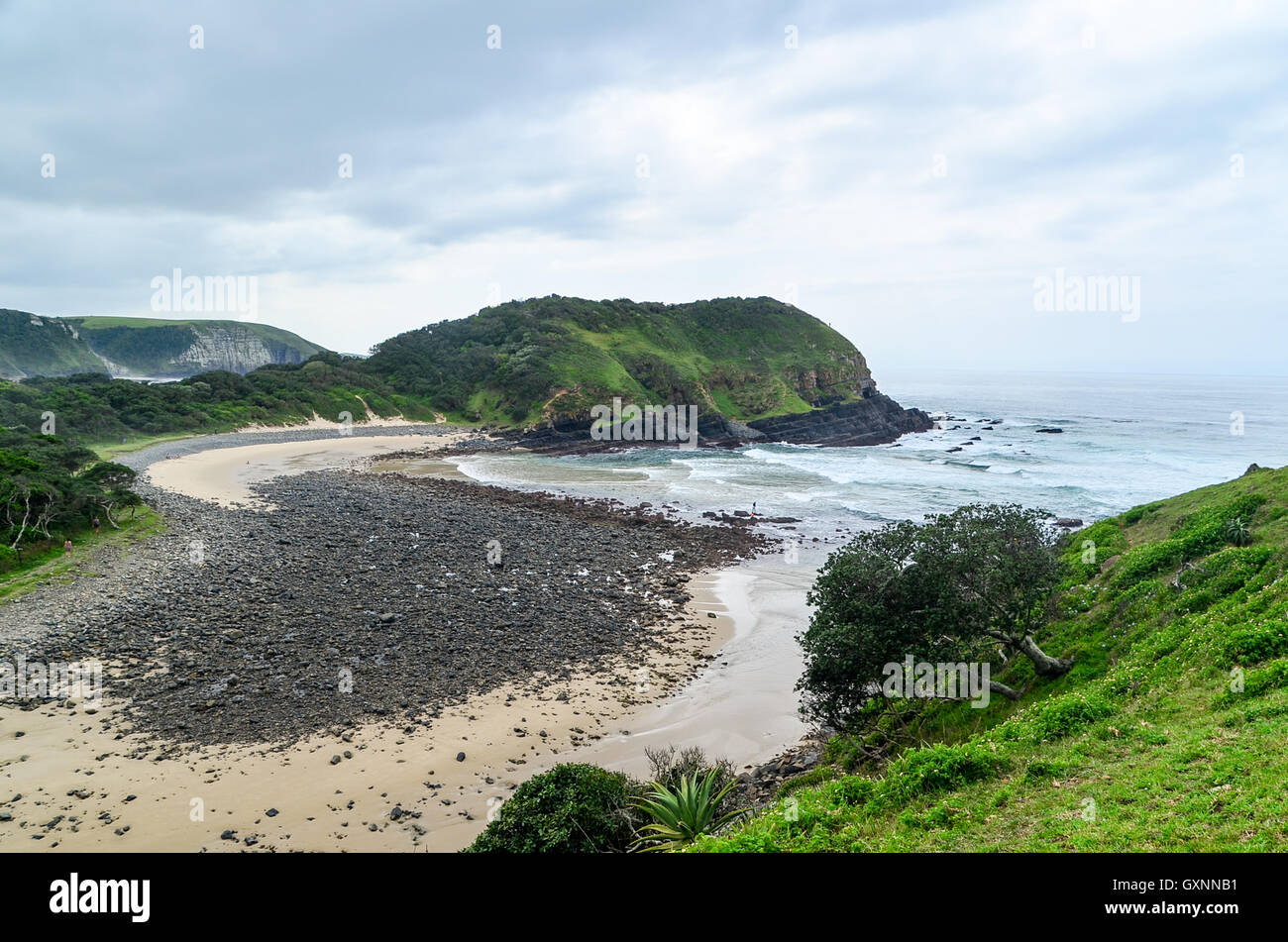 Ocean in Coffee Bay, Eastern Cape, South Africa Stock Photo