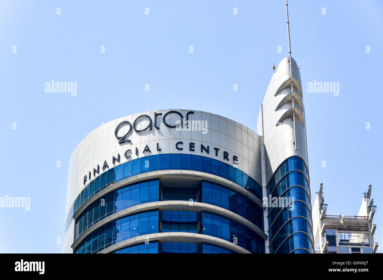 Qatar Financial Centre, Doha Stock Photo